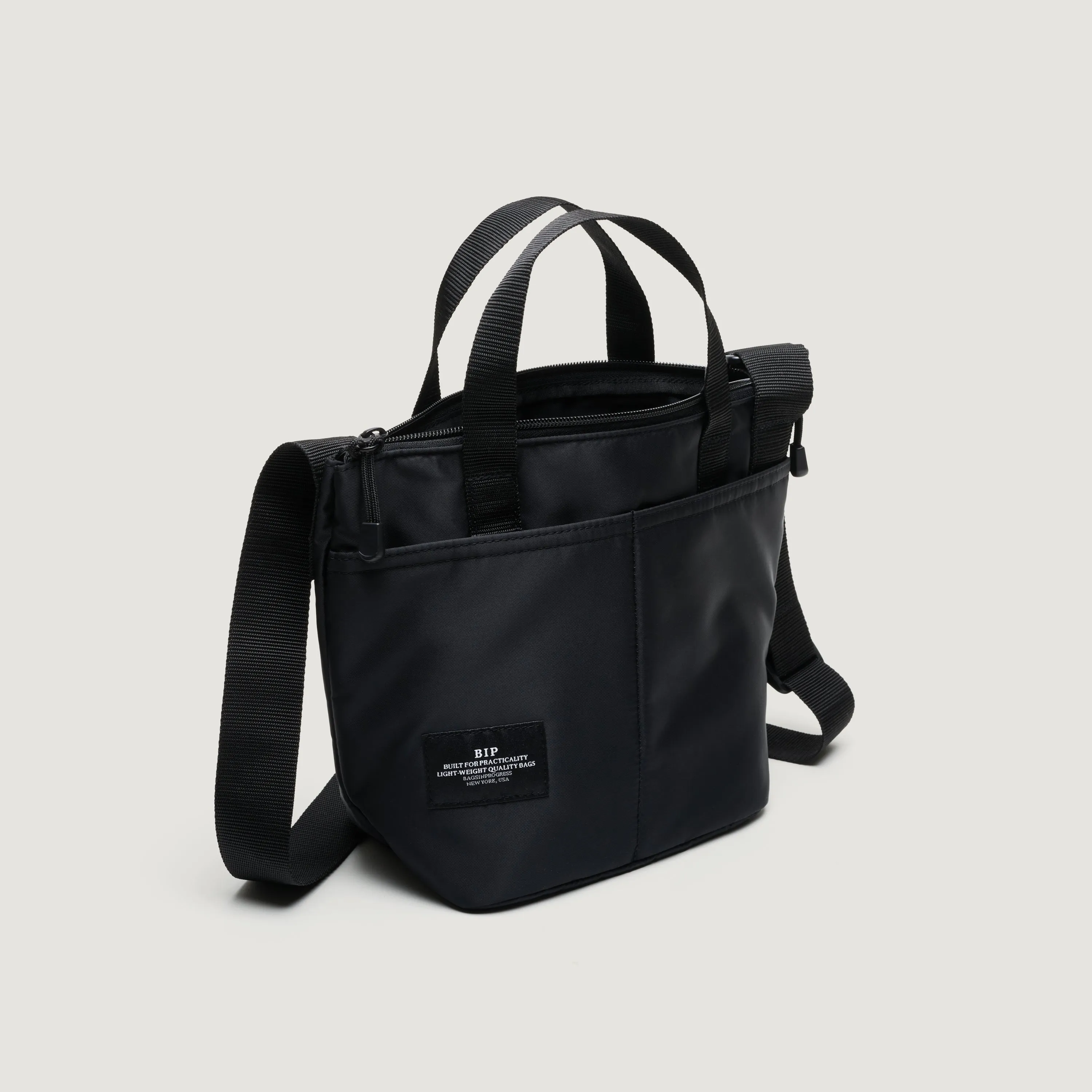 ZIPPER DUFFLE - SMALL - BLACK PUFFER NYLON TWILL sold by BAGSINPROGRESS product image thumbnail 4