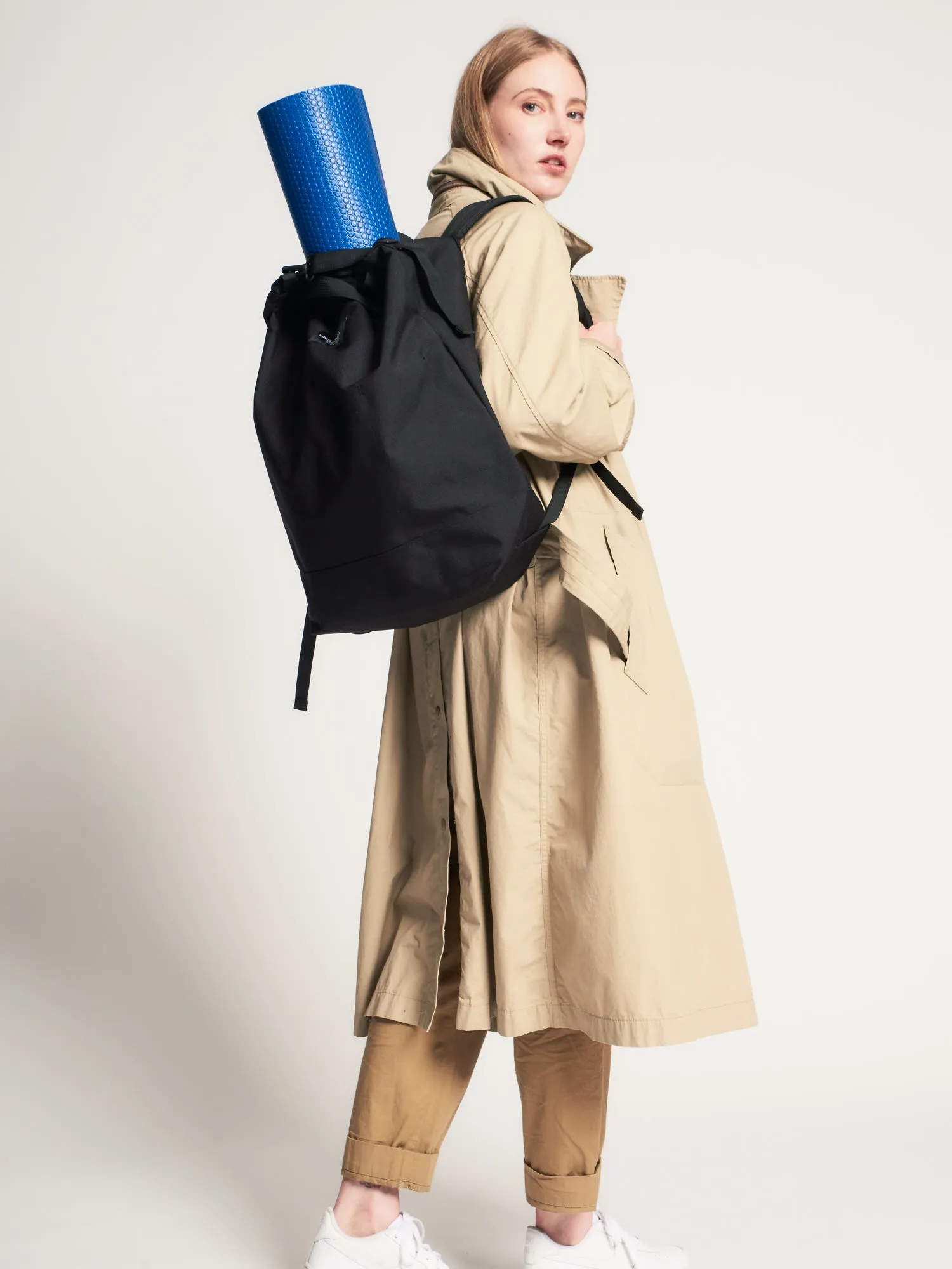 ZIPPER BACKPACK - BLACK NYLON CANVAS sold by BAGSINPROGRESS product image thumbnail 3