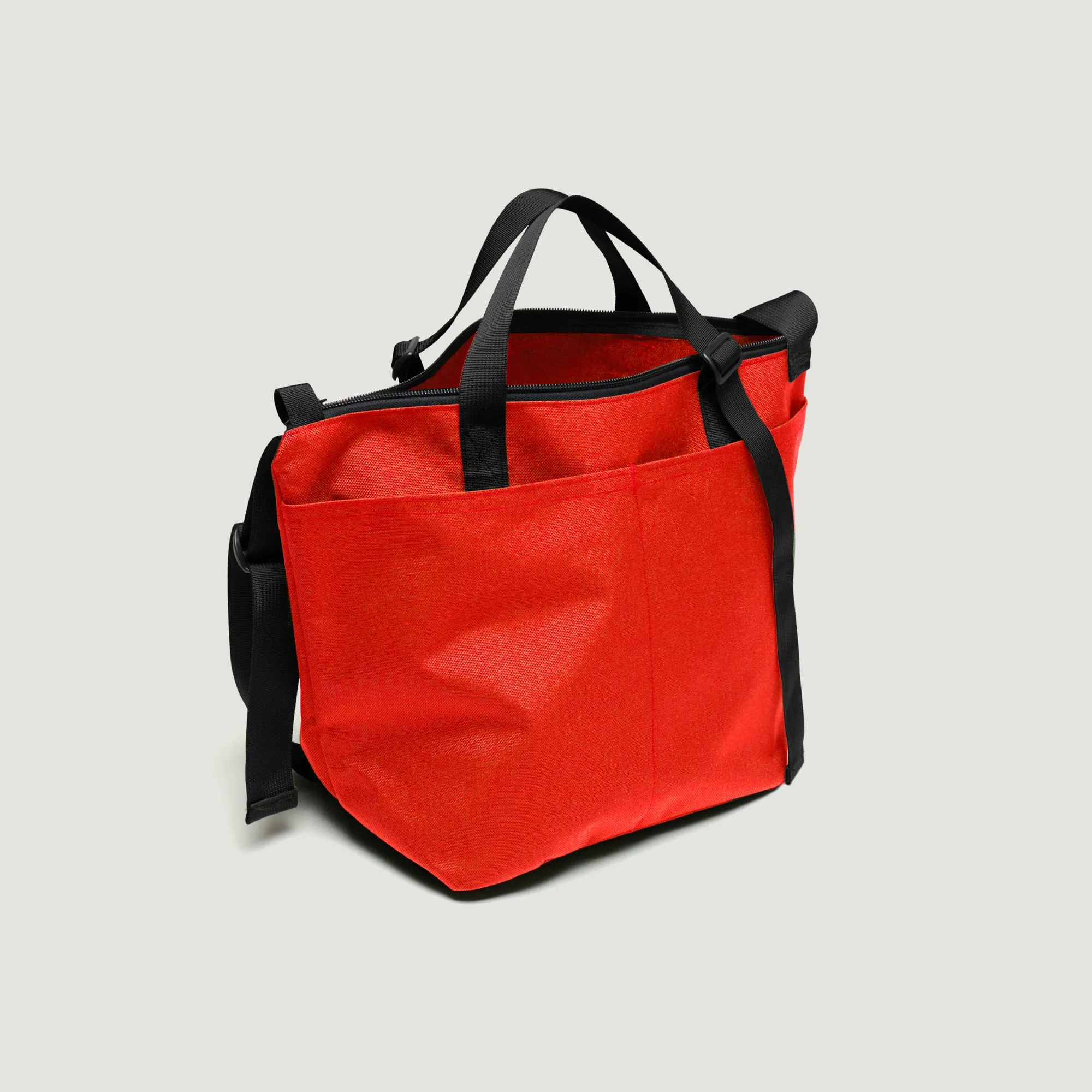 TRAVELER DUFFLE SMALL - REDDISH ORANGE NYLON CANVAS sold by BAGSINPROGRESS product image thumbnail 5
