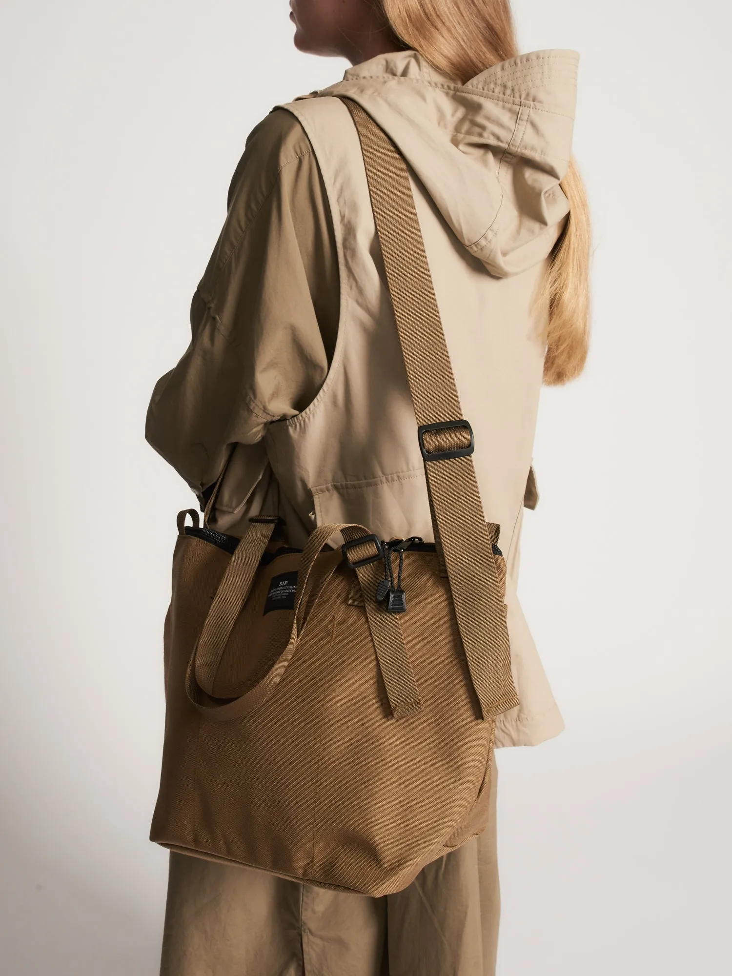 TRAVELER DUFFLE SMALL - KHAKI NYLON CANVAS sold by BAGSINPROGRESS product image thumbnail 3