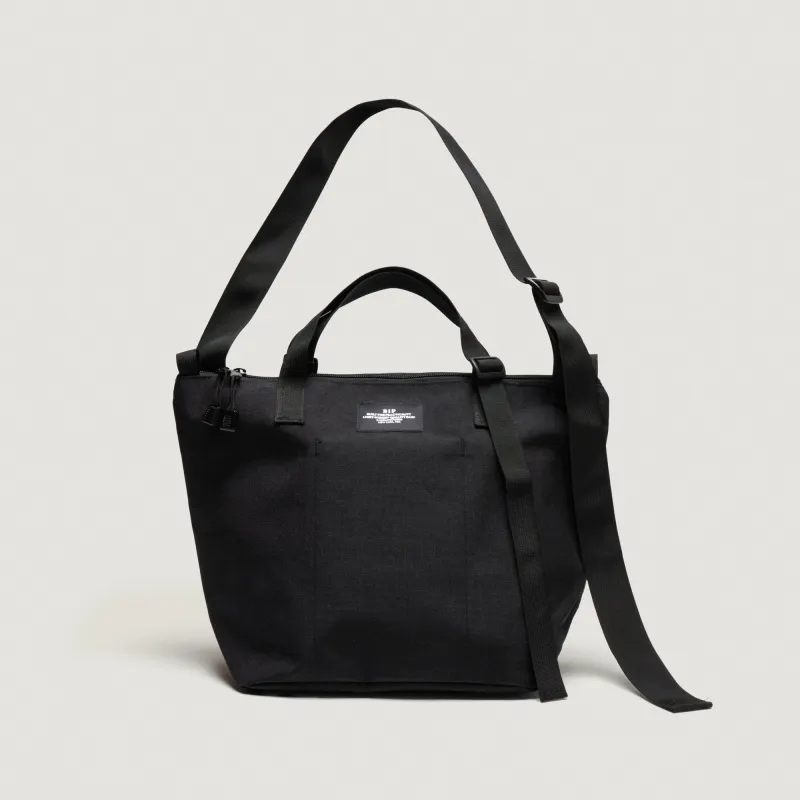 TRAVELER DUFFLE SMALL - BLACK NYLON CANVAS made by BAGSINPROGRESS