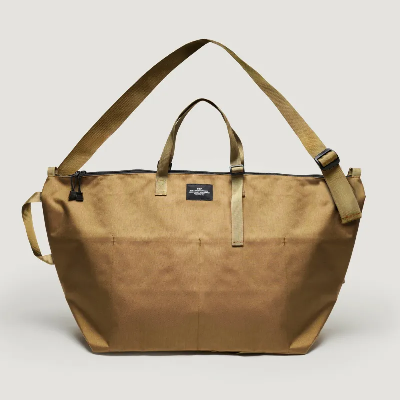 TRAVELER DUFFLE LARGE - KHAKI NYLON CANVAS made by BAGSINPROGRESS