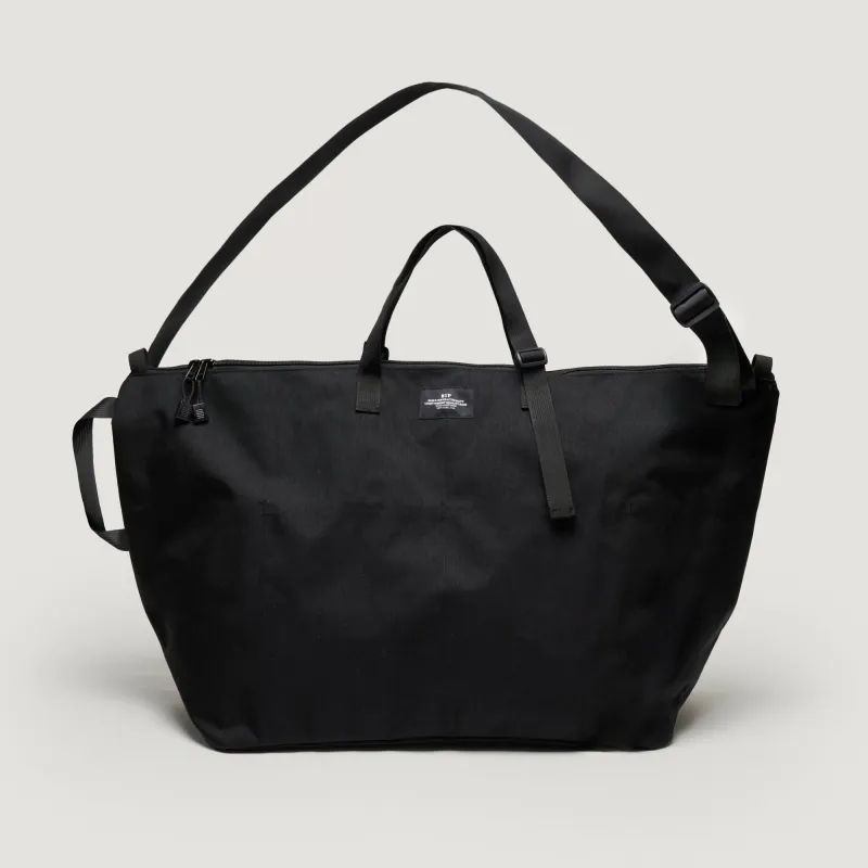 TRAVELER DUFFLE LARGE - BLACK NYLON CANVAS made by BAGSINPROGRESS