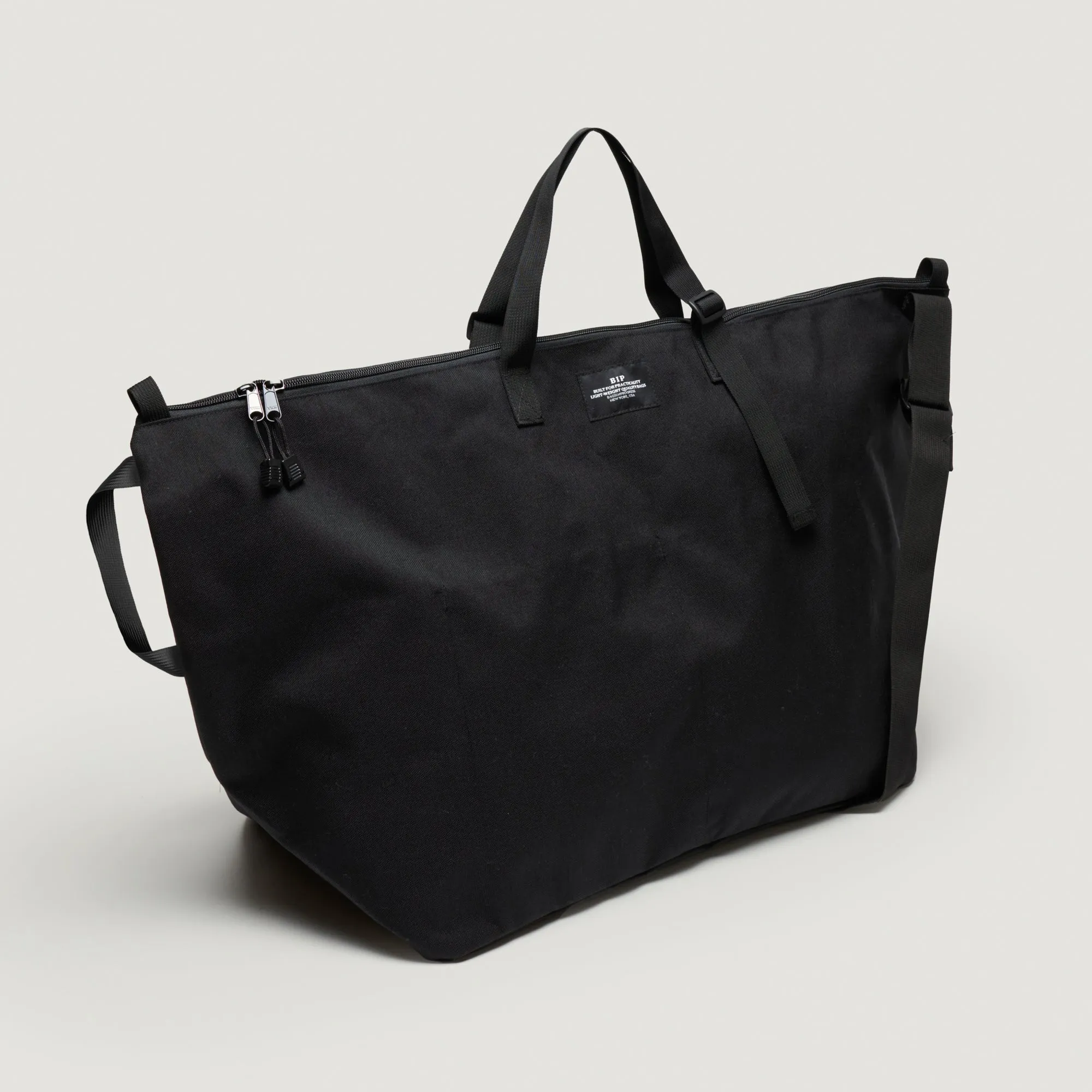 TRAVELER DUFFLE LARGE - BLACK NYLON CANVAS sold by BAGSINPROGRESS product image thumbnail 5