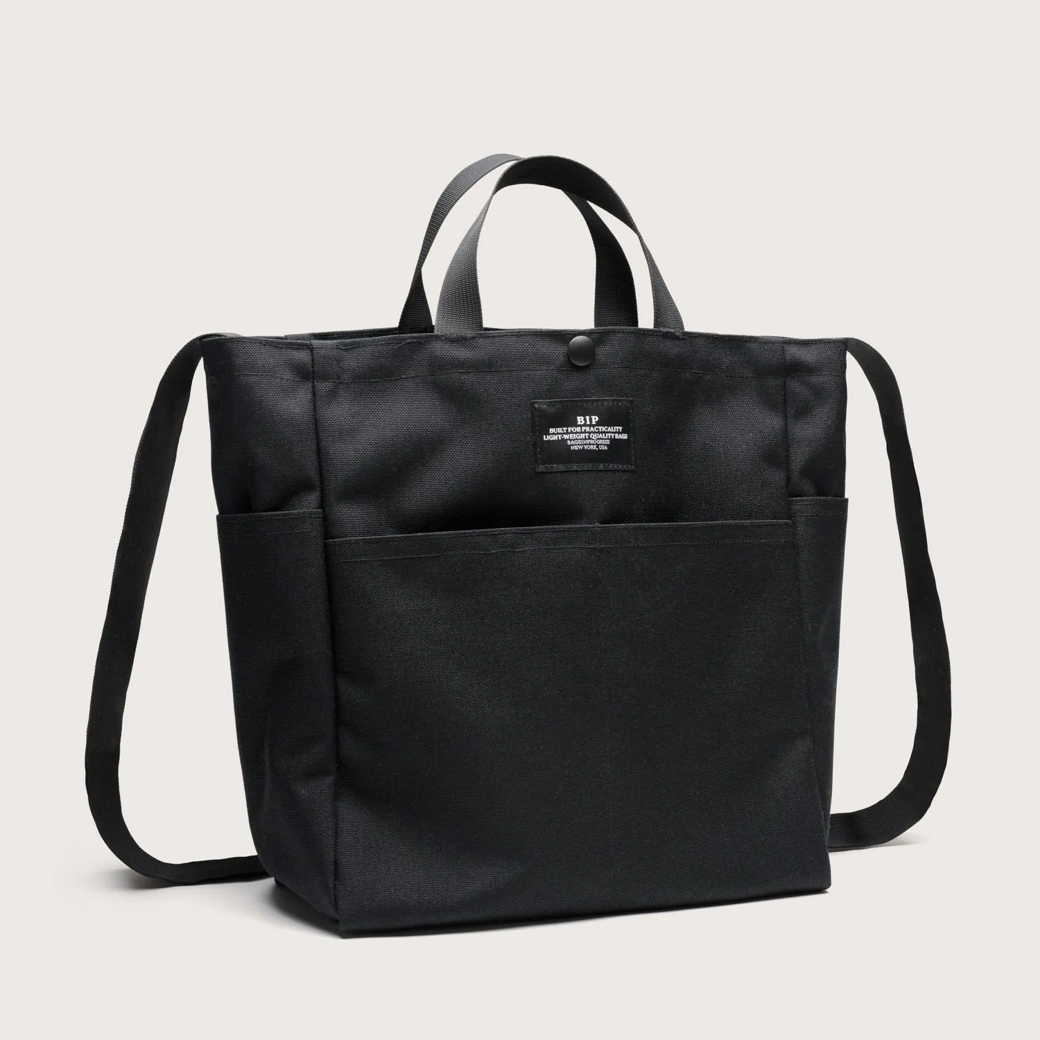 MULTI-POCKET BAG MEDIUM - BLACK NYLON CANVAS sold by BAGSINPROGRESS product image thumbnail 5