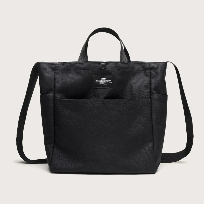 MULTI-POCKET BAG MEDIUM - BLACK NYLON CANVAS made by BAGSINPROGRESS