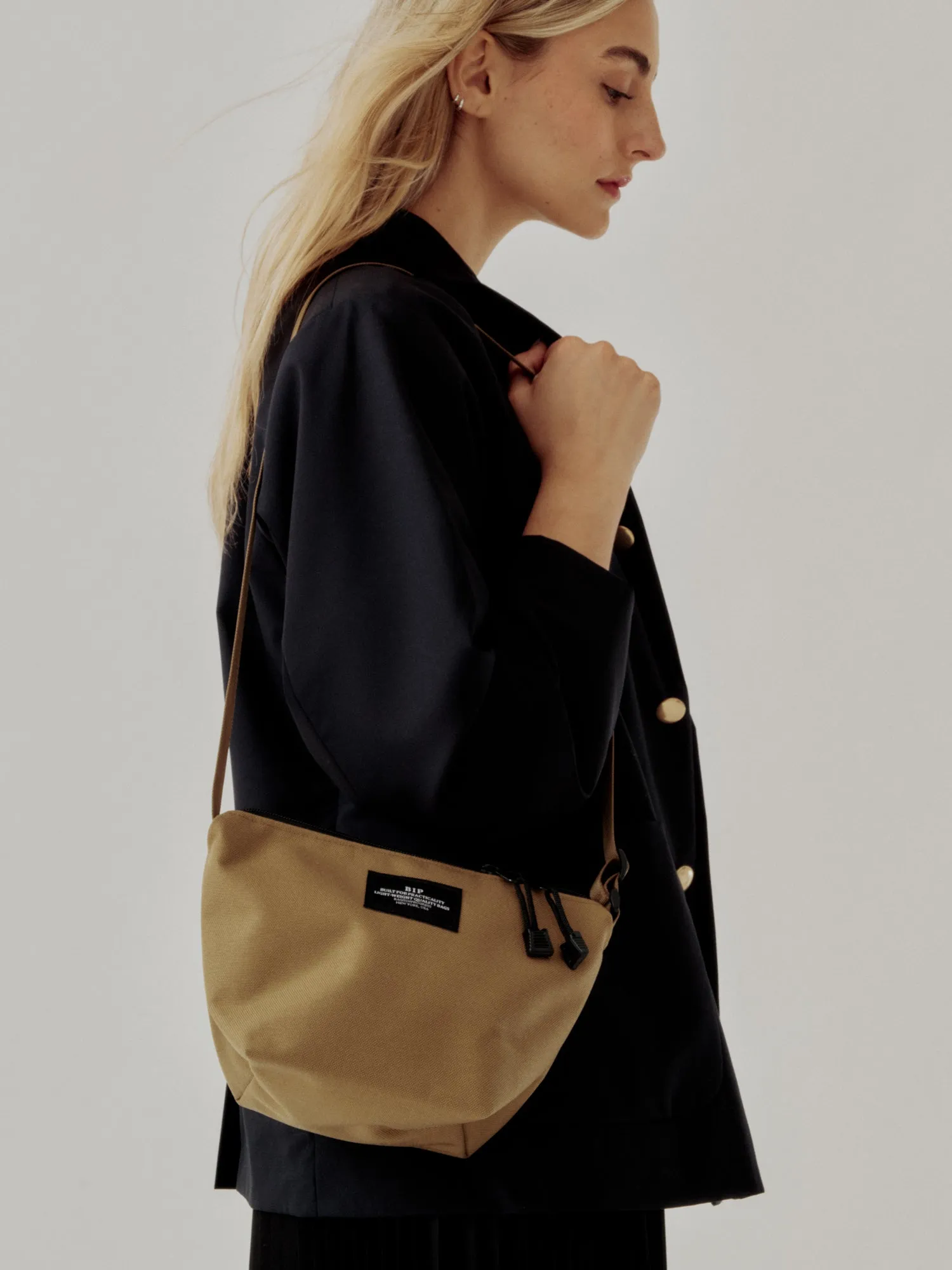MICRO TOTE - KHAKI NYLON CANVAS sold by BAGSINPROGRESS product image thumbnail 2