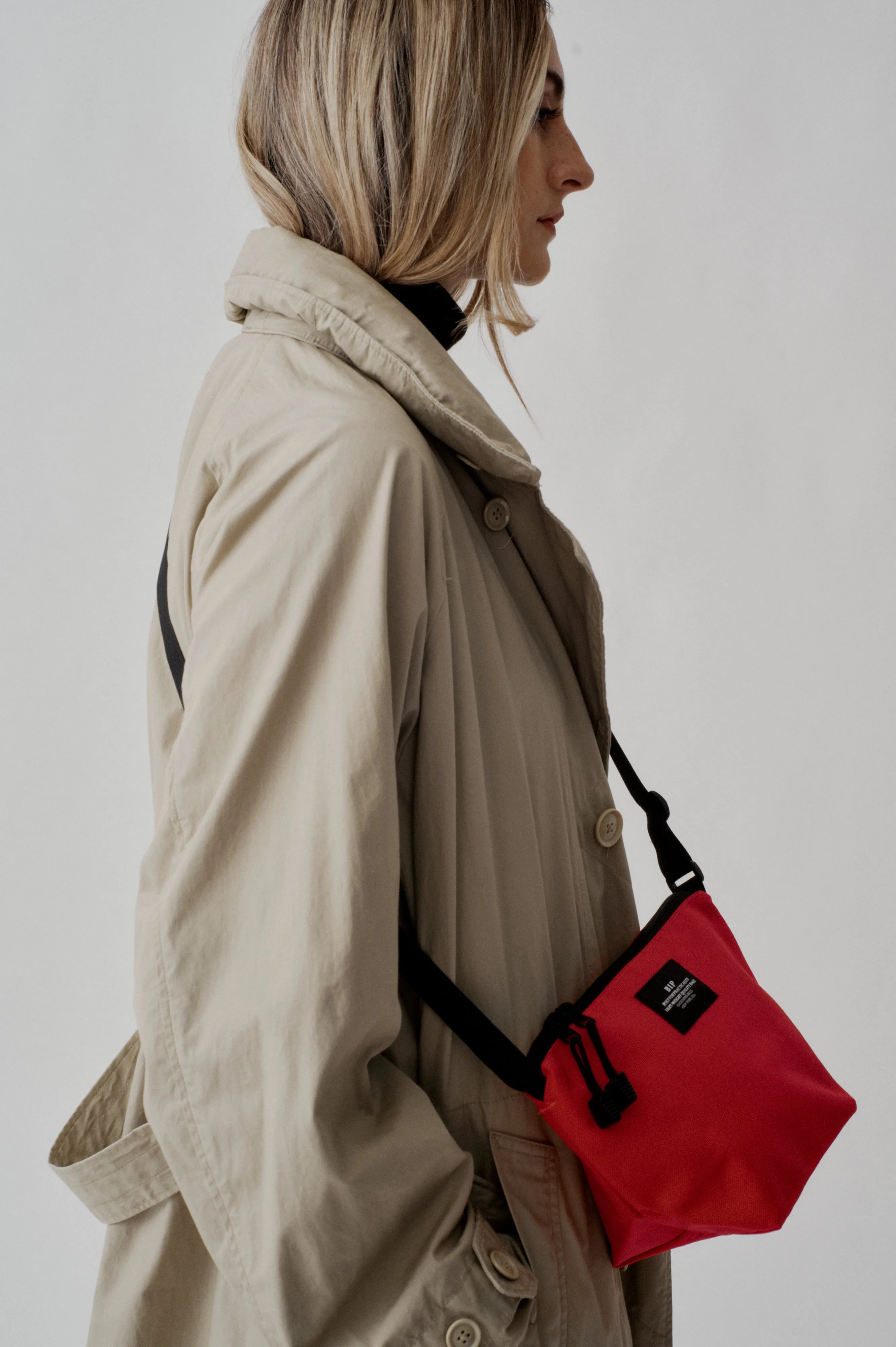 MICRO TOTE - REDDISH ORANGE NYLON CANVAS sold by BAGSINPROGRESS product image thumbnail 3