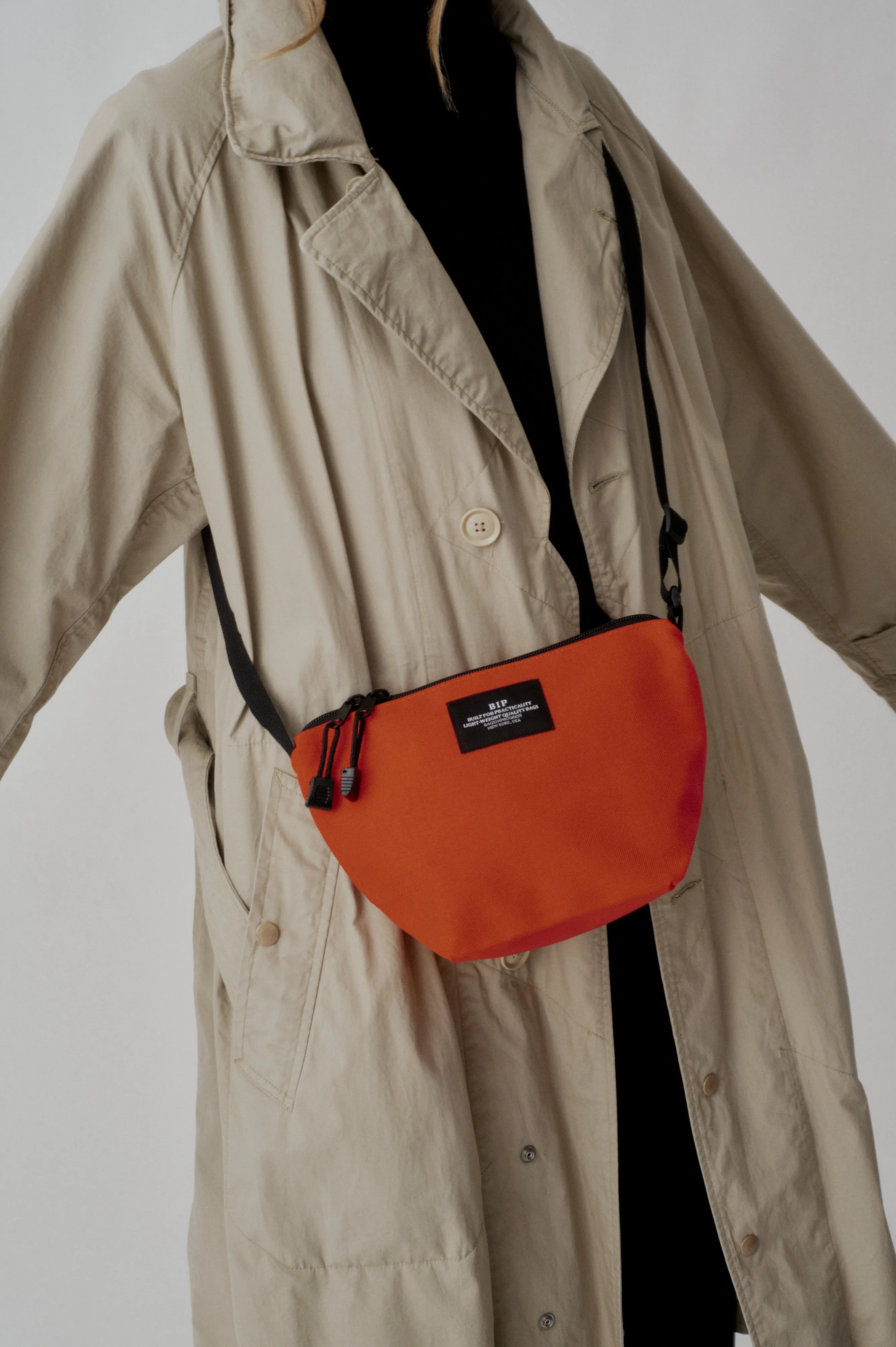 MICRO TOTE - REDDISH ORANGE NYLON CANVAS sold by BAGSINPROGRESS product image thumbnail 2