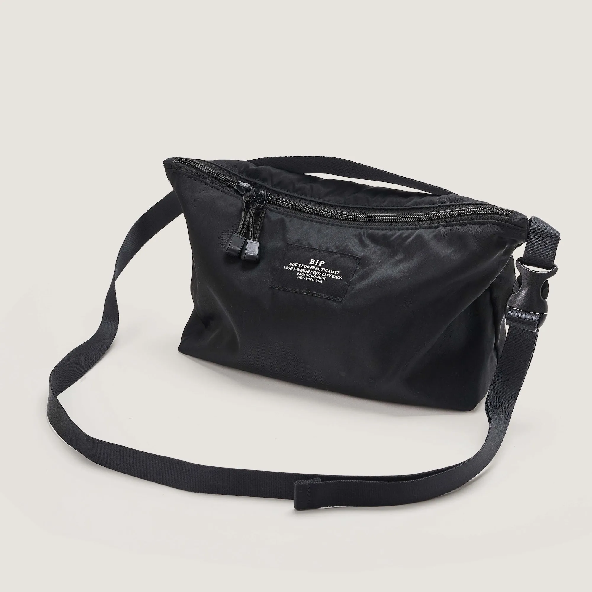 FANNYPACK CROSSBODY - BLACK NYLON TWILL sold by BAGSINPROGRESS