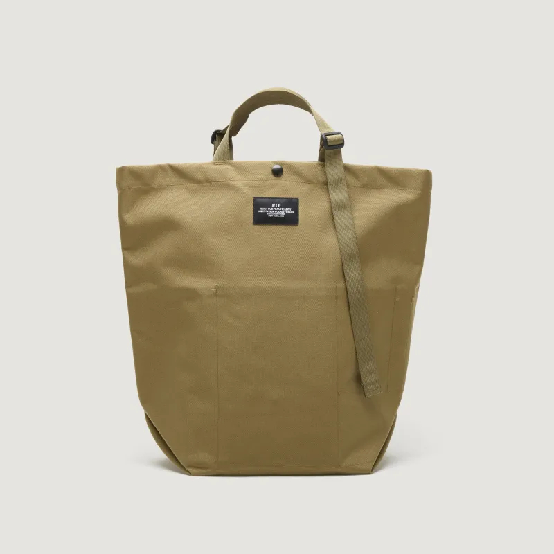 CARRY-ALL TOTE - LARGE / KHAKI NYLON CANVAS made by BAGSINPROGRESS