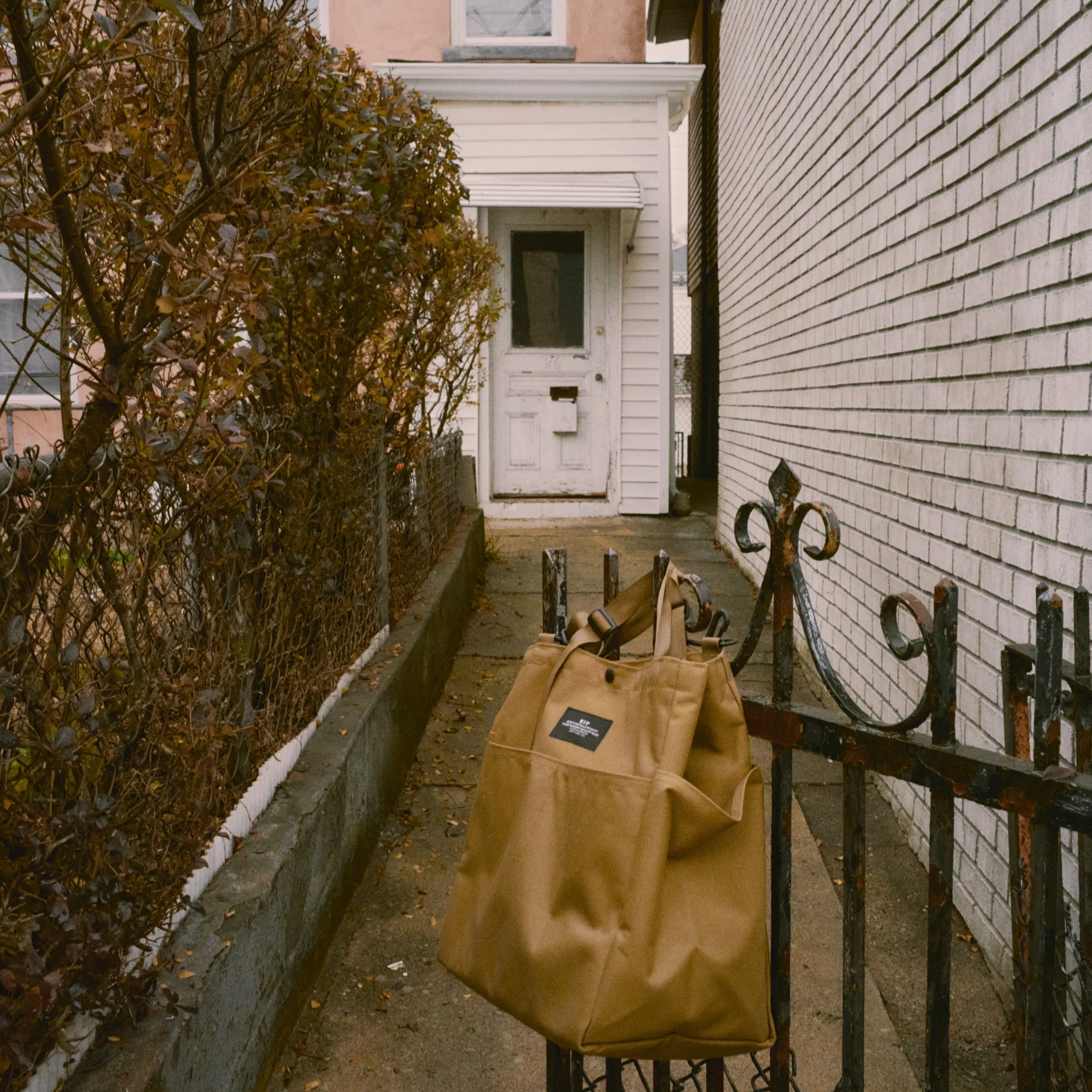 CARRY-ALL BEACH BAG - KHAKI NYLON CANVAS sold by BAGSINPROGRESS product image thumbnail 2