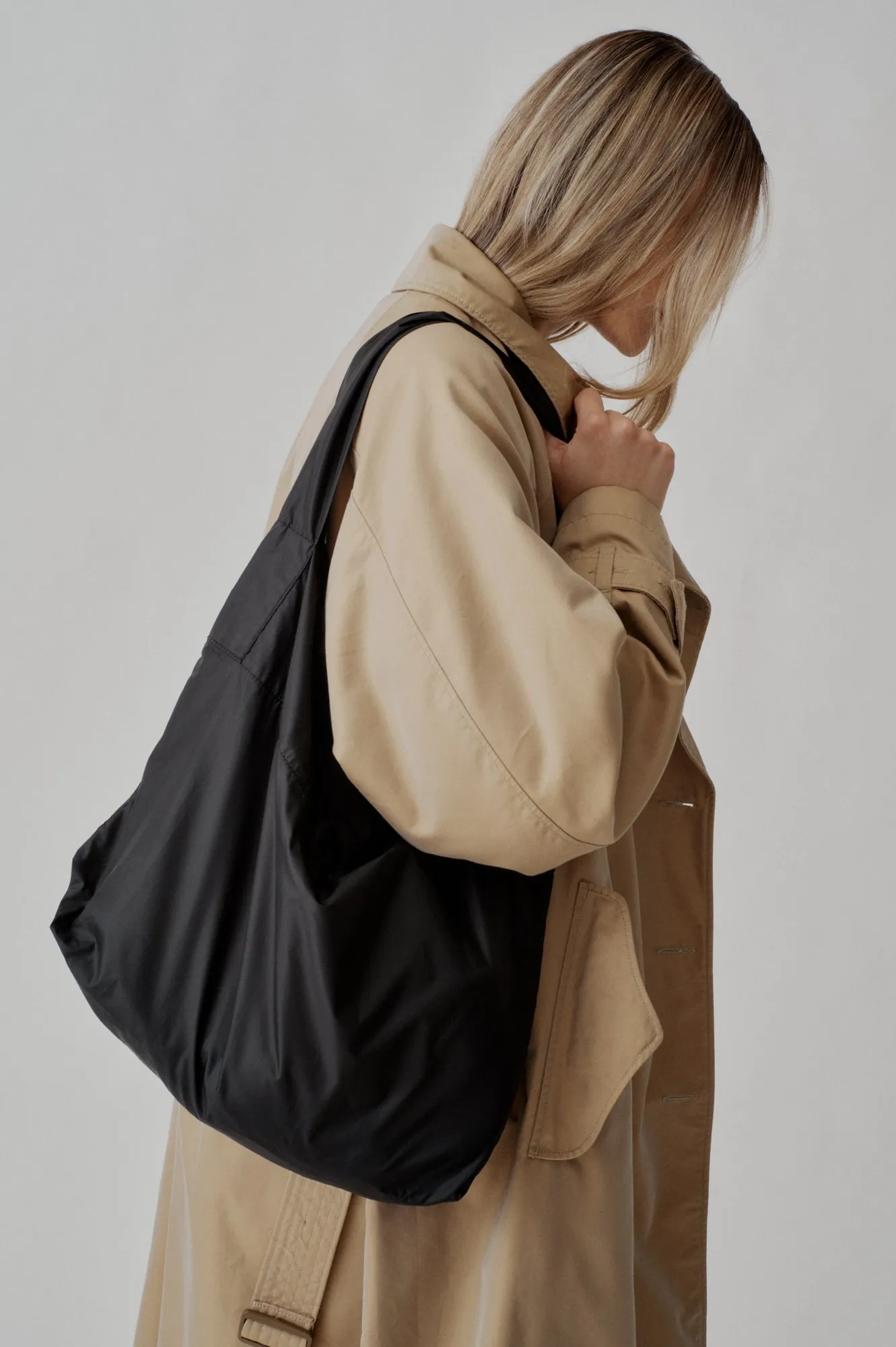 PACKABLE MARKET SHOULDER - BLACK sold by BAGSINPROGRESS product image thumbnail 2