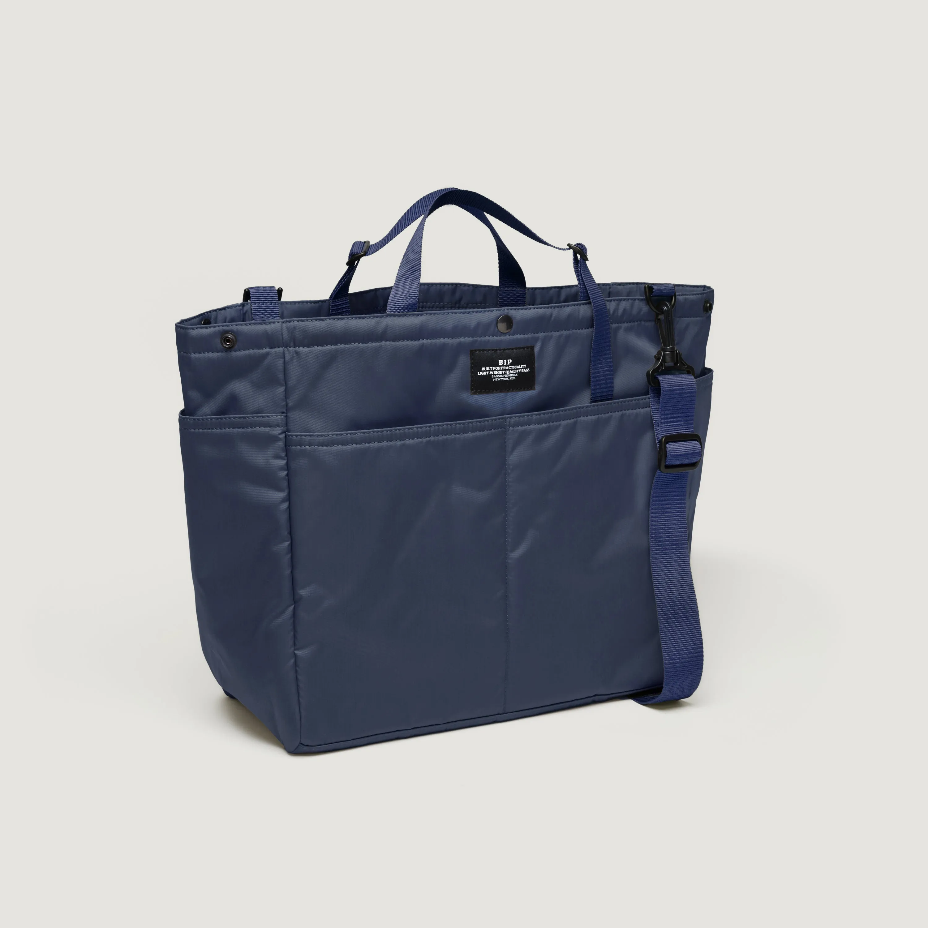CARRY-ALL BEACH BAG - NAVY PUFFER NYLON TWILL sold by BAGSINPROGRESS product image thumbnail 5