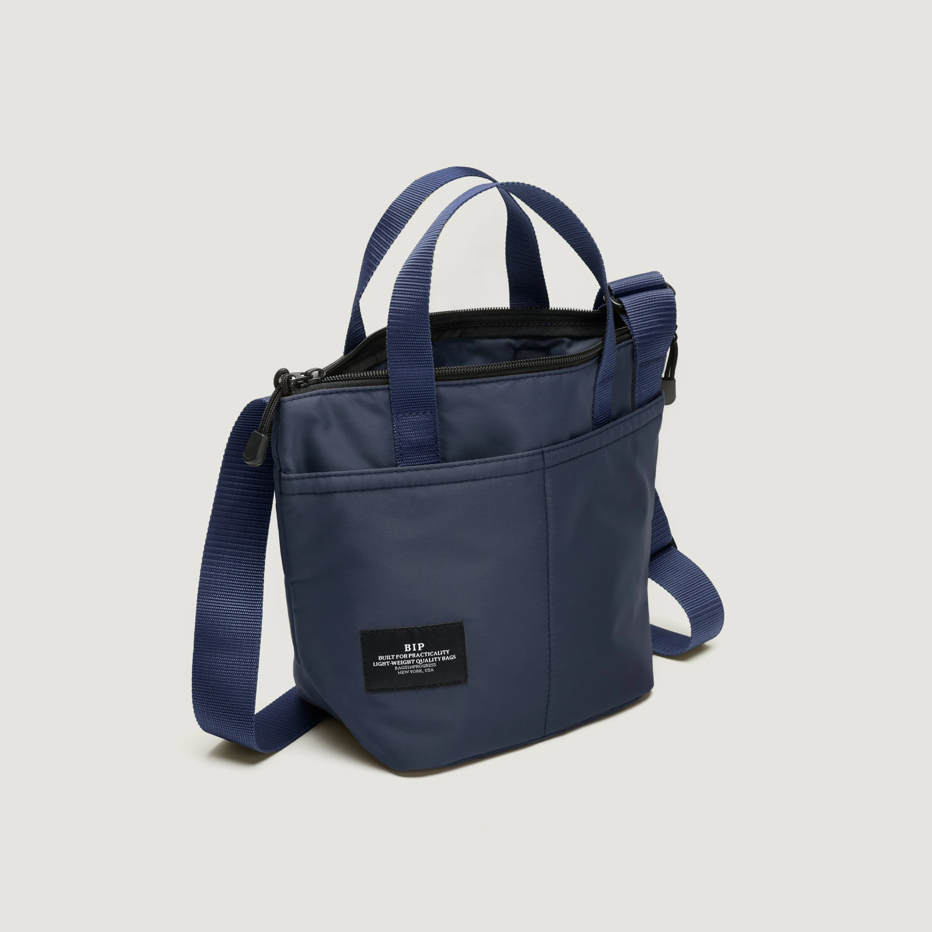 ZIPPER DUFFLE - SMALL - NAVY PUFFER NYLON TWILL sold by BAGSINPROGRESS product image thumbnail 5