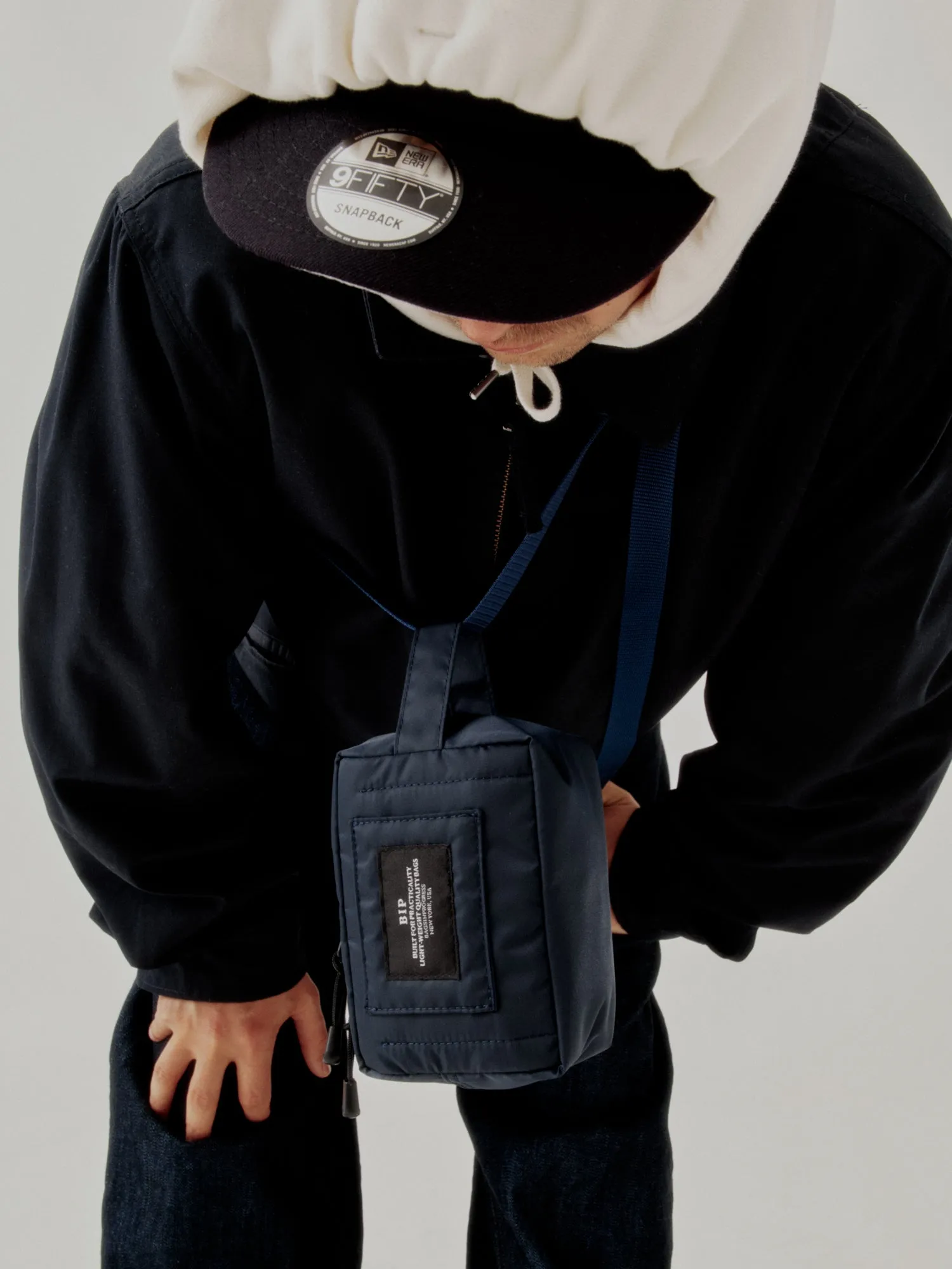 BELT POUCH MINI - NAVY POLY-FILLED NYLON TWILL sold by BAGSINPROGRESS product image thumbnail 2