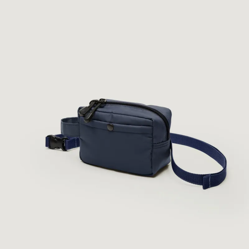BELT POUCH MINI - NAVY POLY-FILLED NYLON TWILL made by BAGSINPROGRESS
