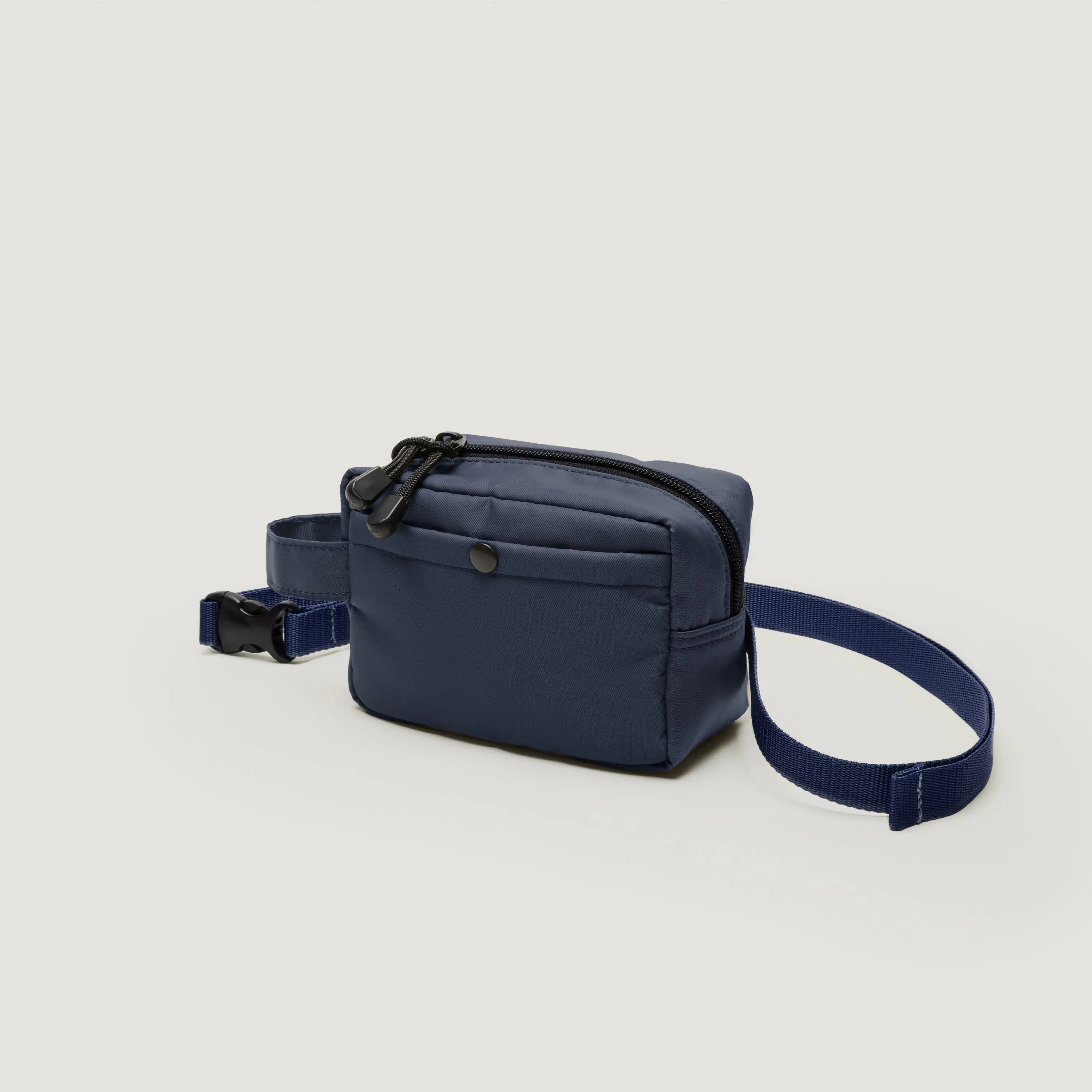 BELT POUCH MINI - NAVY POLY-FILLED NYLON TWILL sold by BAGSINPROGRESS