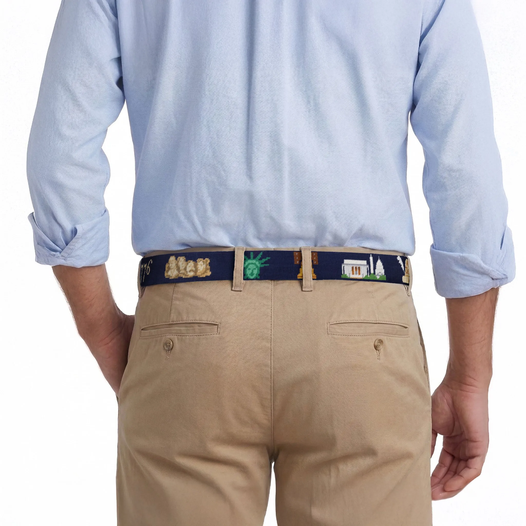 American History Belt (Dark Navy) sold by Smathers & Branson product image thumbnail 5