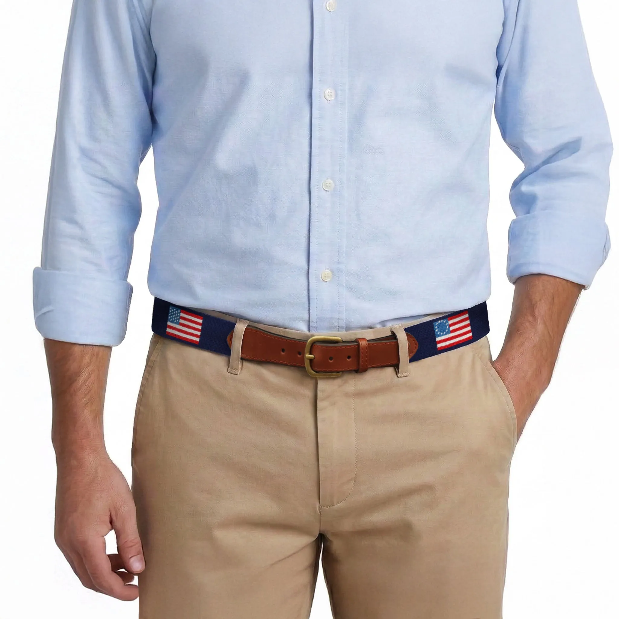 American History Belt (Dark Navy) sold by Smathers & Branson product image thumbnail 4