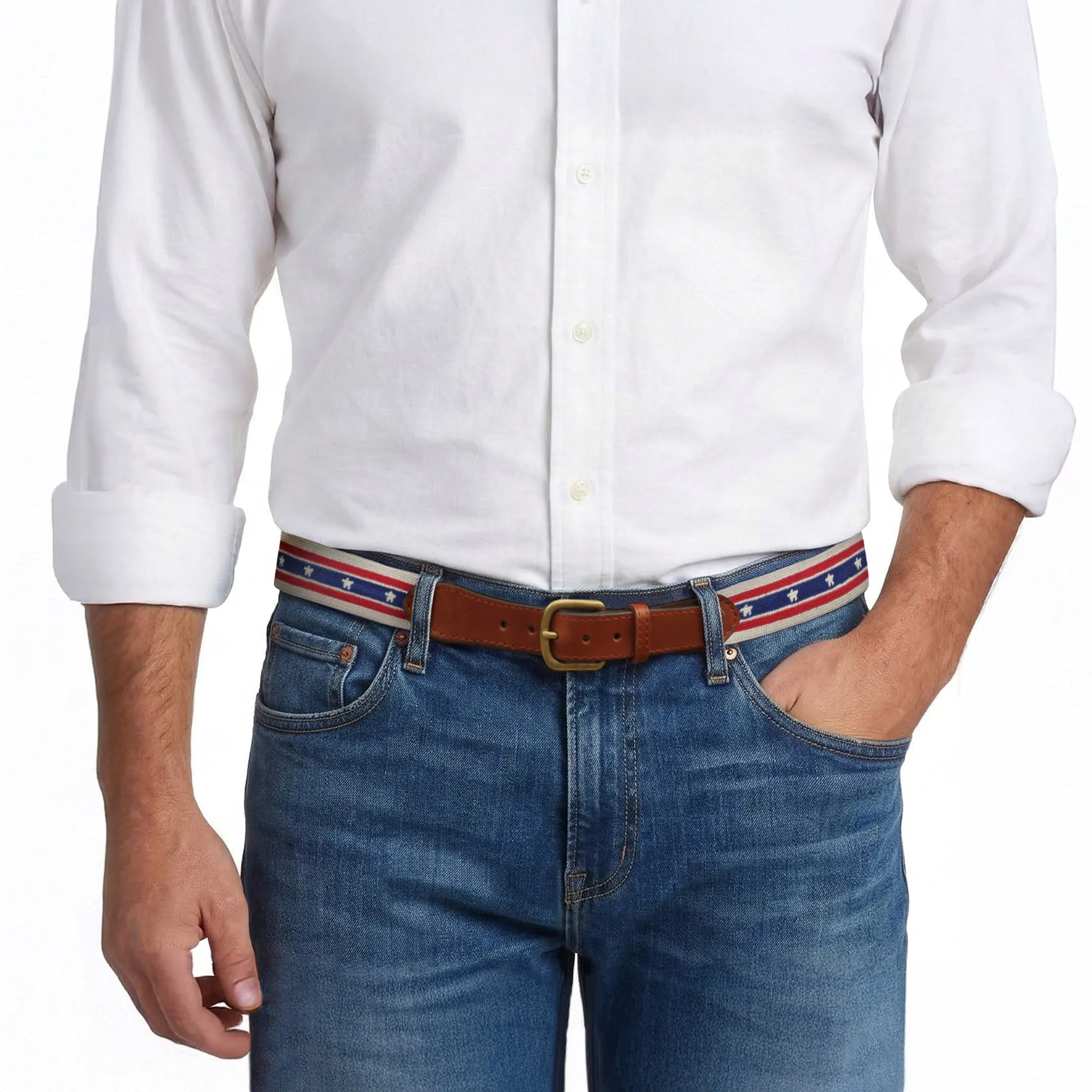 Patriotic Surcingle Belt sold by Smathers & Branson product image thumbnail 5