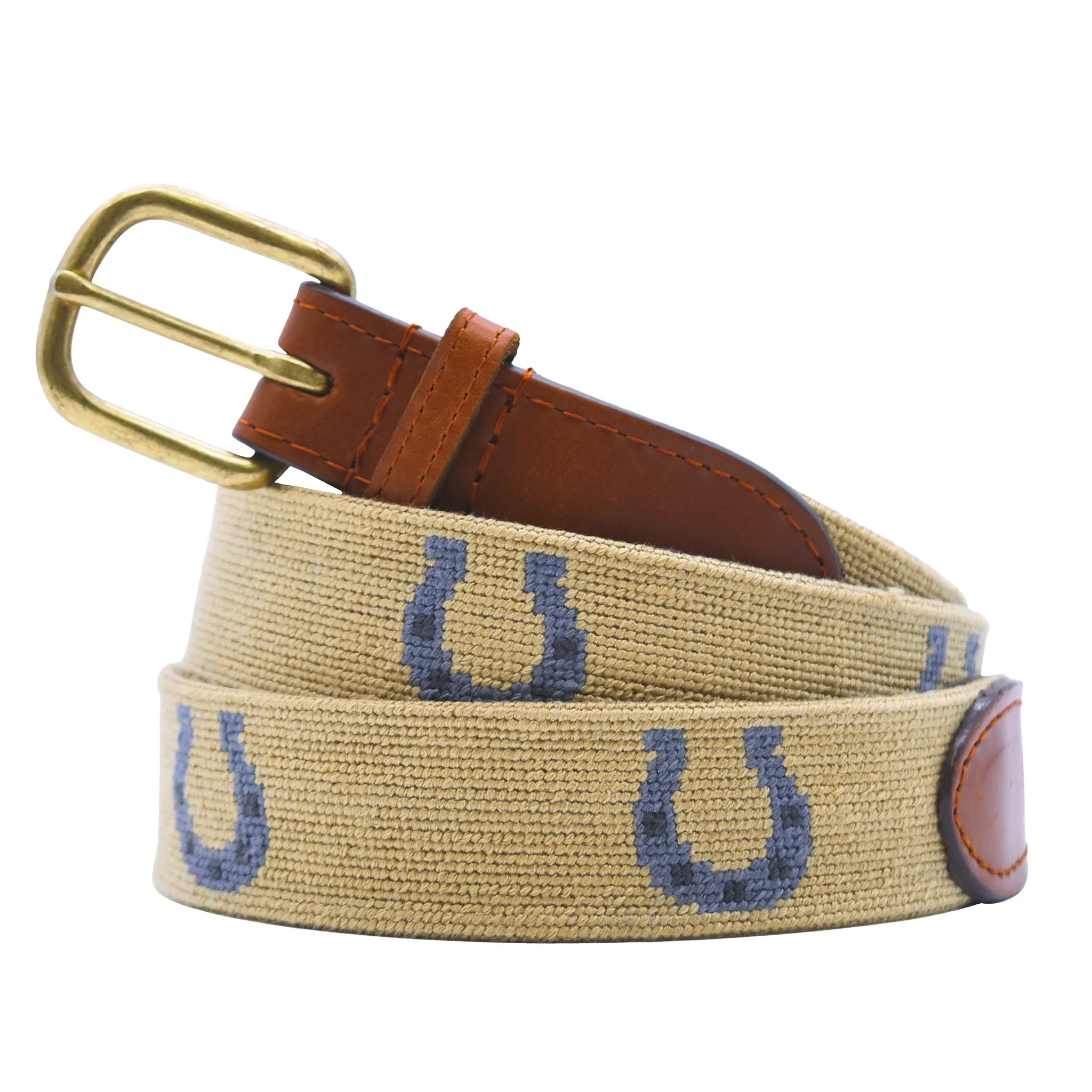 Horseshoe Belt (Dark Khaki) sold by Smathers & Branson