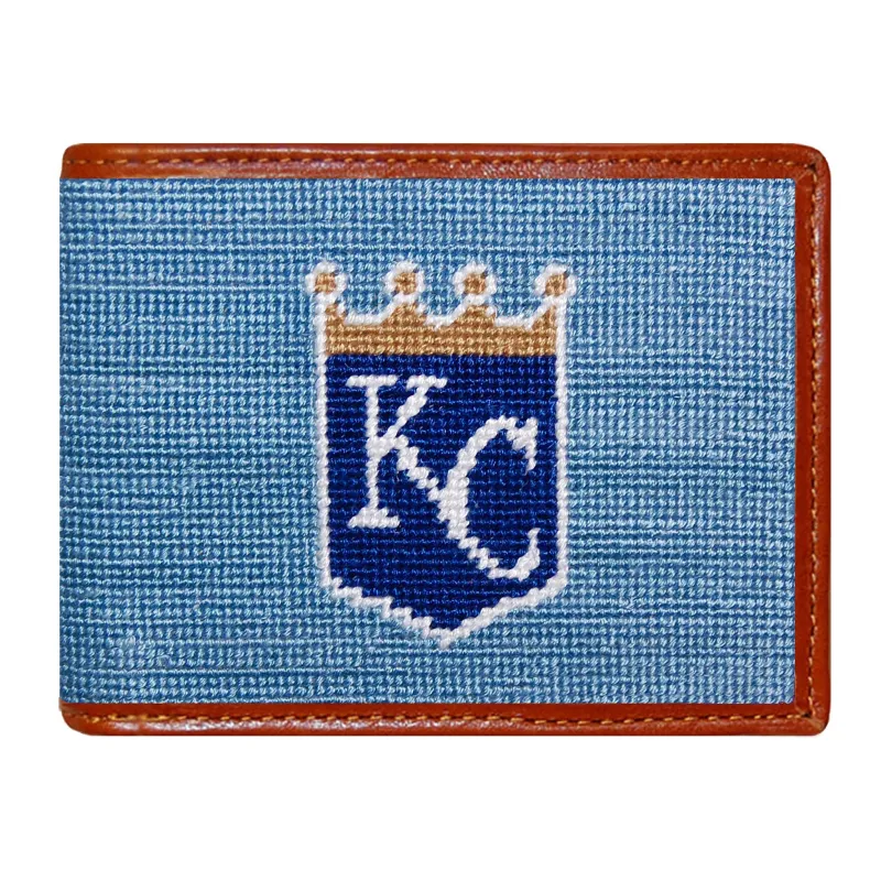 Monogrammed Kansas City Royals Wallet made by Smathers & Branson