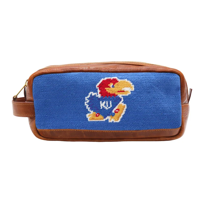 Kansas Jayhawk Toiletry Bag (Cobalt) made by Smathers & Branson