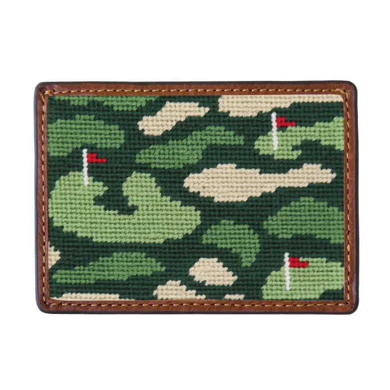 Golfer's Camo Card Wallet made by Smathers & Branson
