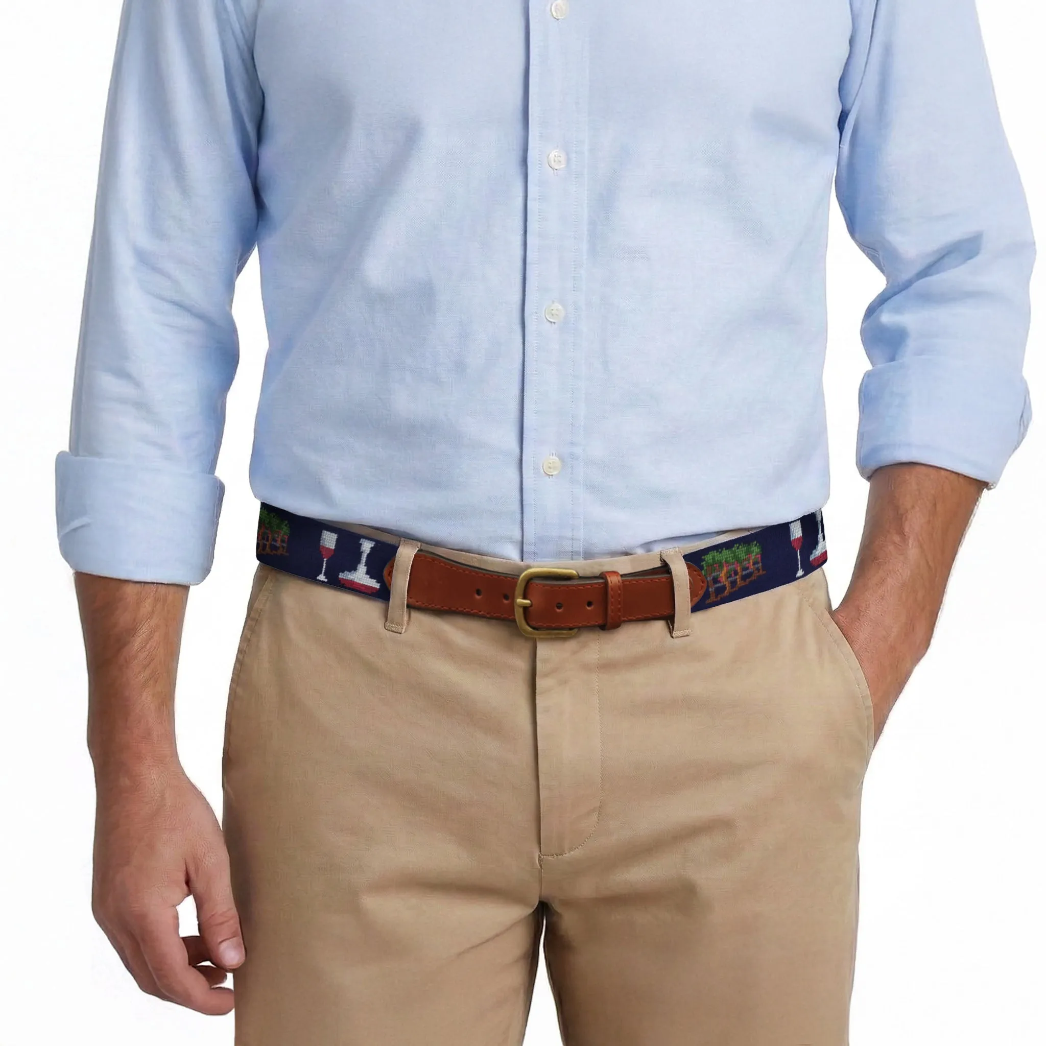 Wine and Vine Belt (Dark Navy) sold by Smathers & Branson product image thumbnail 4