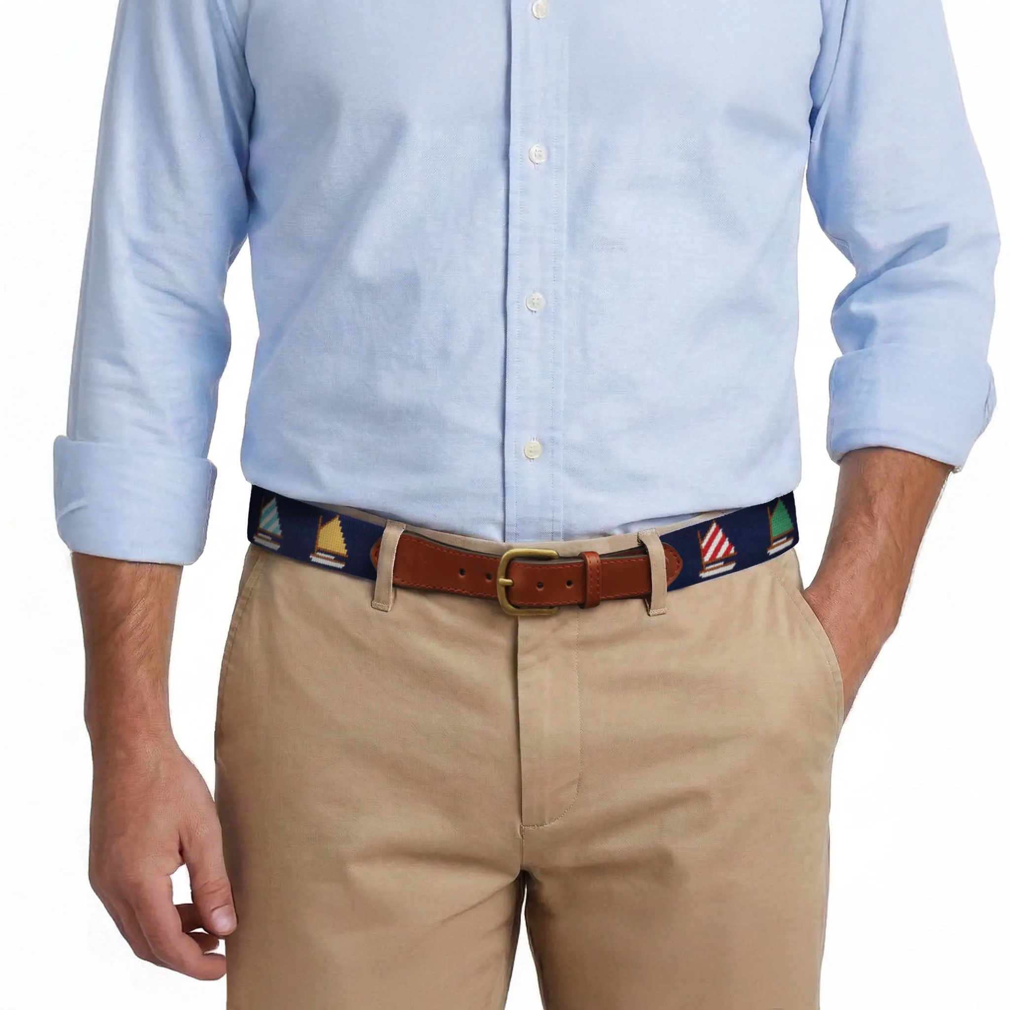 Rainbow Fleet Belt (Dark Navy) sold by Smathers & Branson product image thumbnail 4