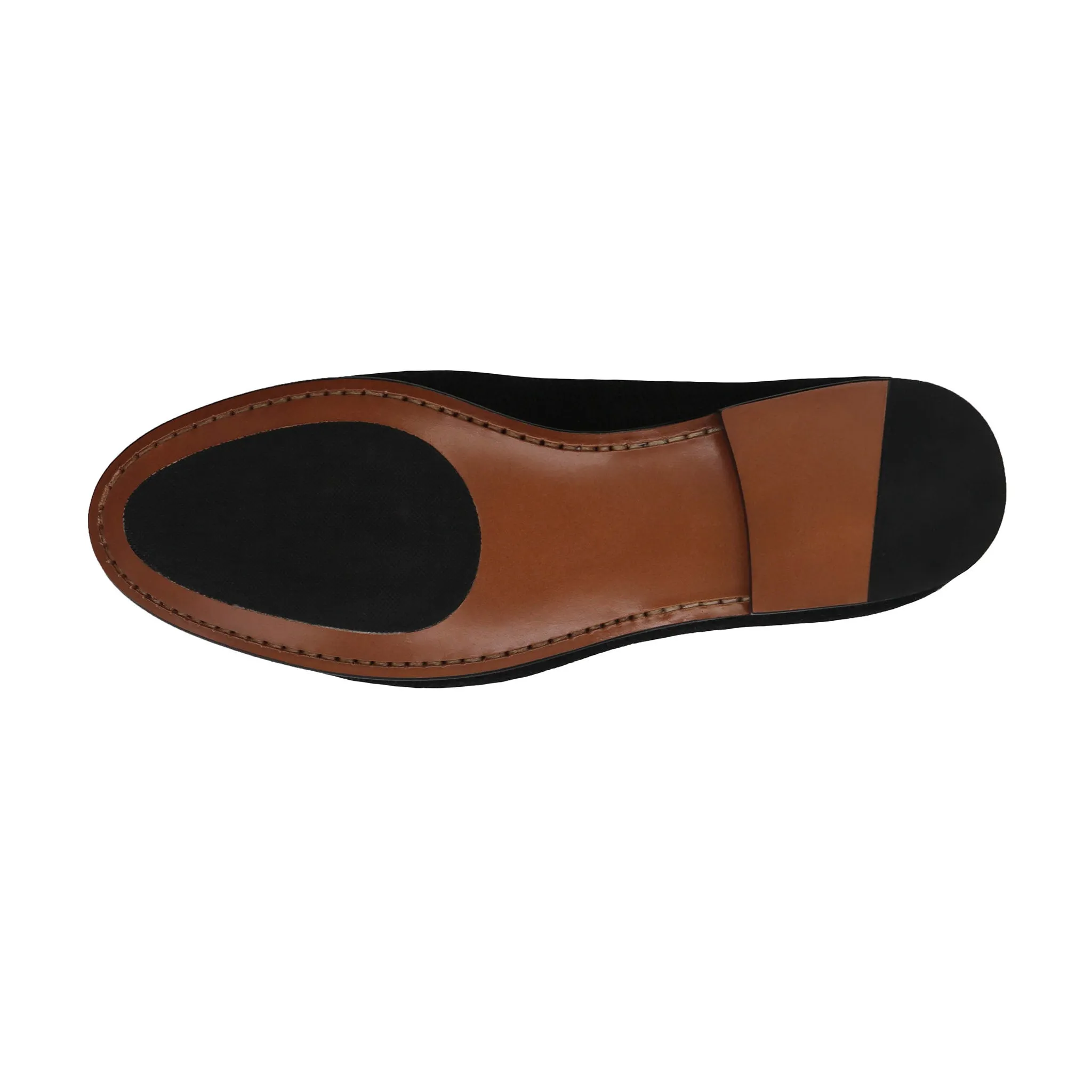 Jolly Roger Canvas Belgian Loafers (Charcoal Canvas) (Black Leather) sold by Smathers & Branson product image thumbnail 5
