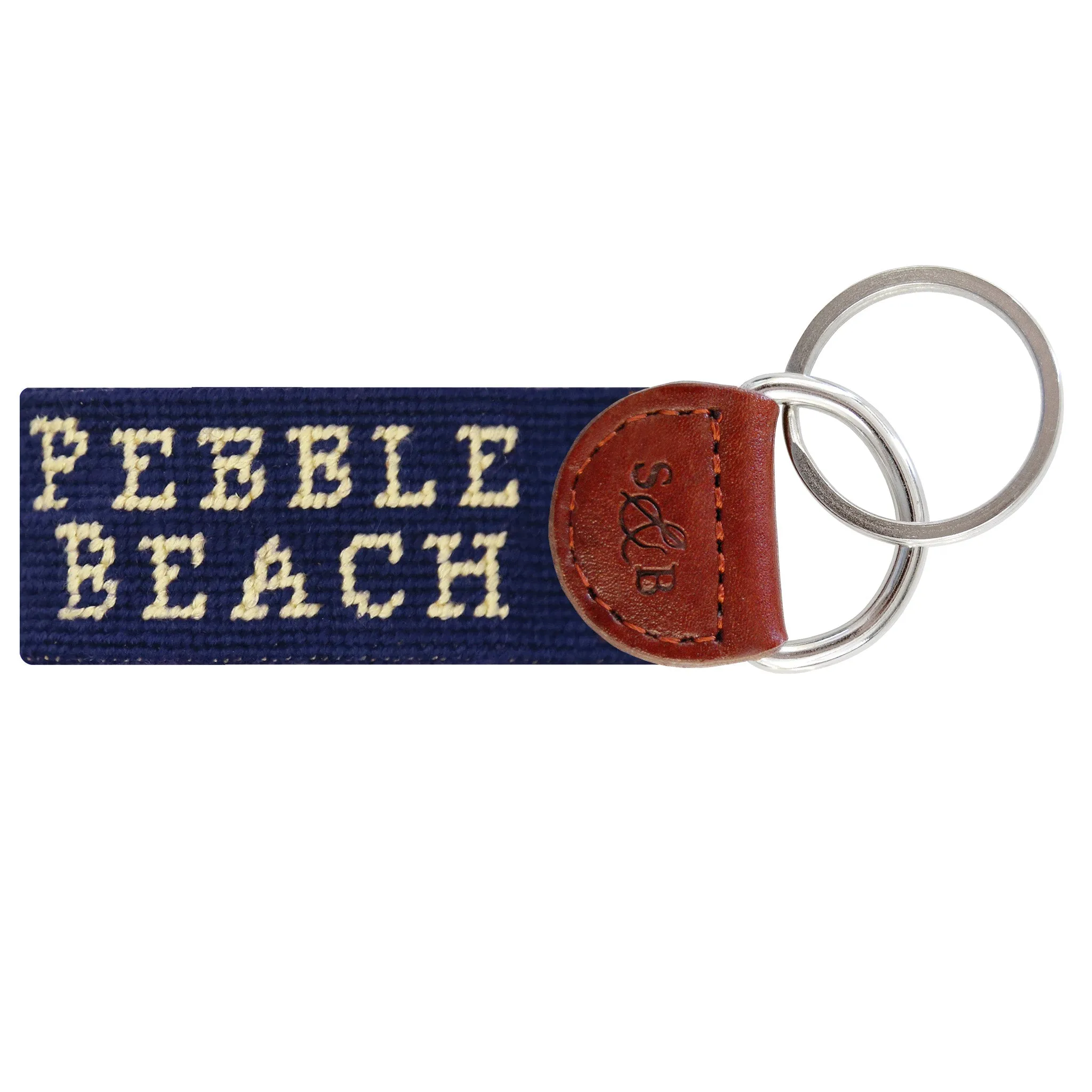 Pebble Beach Logo-Stacked Text Key Fob (Dark Navy) sold by Smathers & Branson product image thumbnail 2