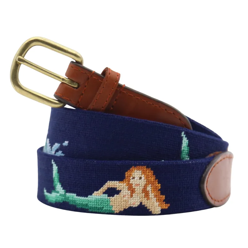 Mermaid Splash Belt (Dark Navy) made by Smathers & Branson