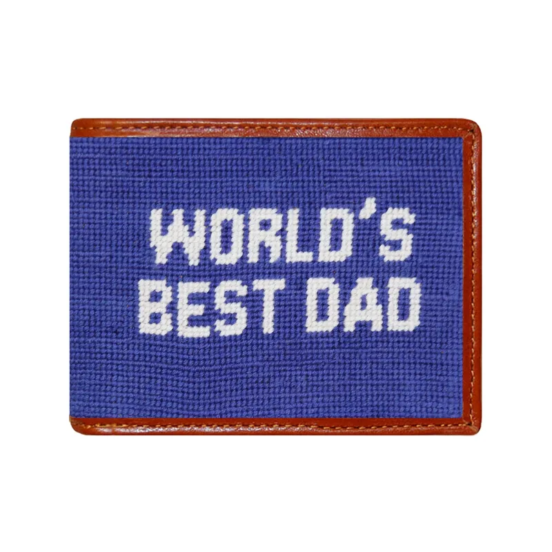 World's Best Dad Wallet (Royal) made by Smathers & Branson