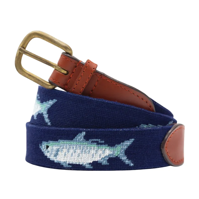 Tarpon Belt (Dark Navy) made by Smathers & Branson