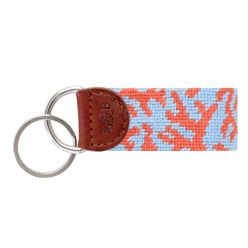 Coral Key Fob made by Smathers & Branson
