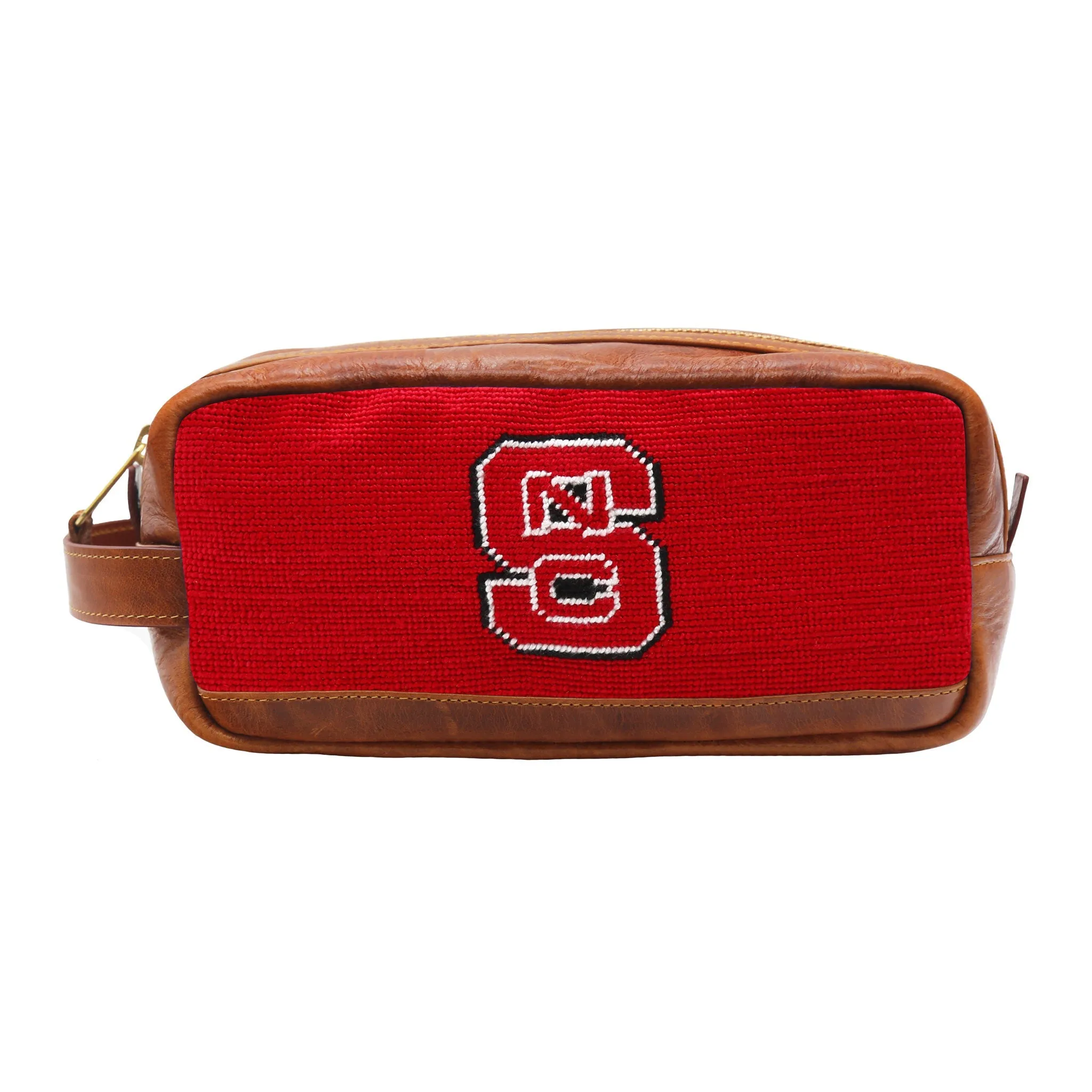 Monogrammed NC State Toiletry Bag (Red) sold by Smathers & Branson