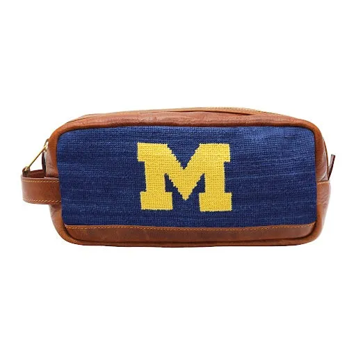 Monogrammed Michigan Toiletry Bag (Classic Navy) sold by Smathers & Branson