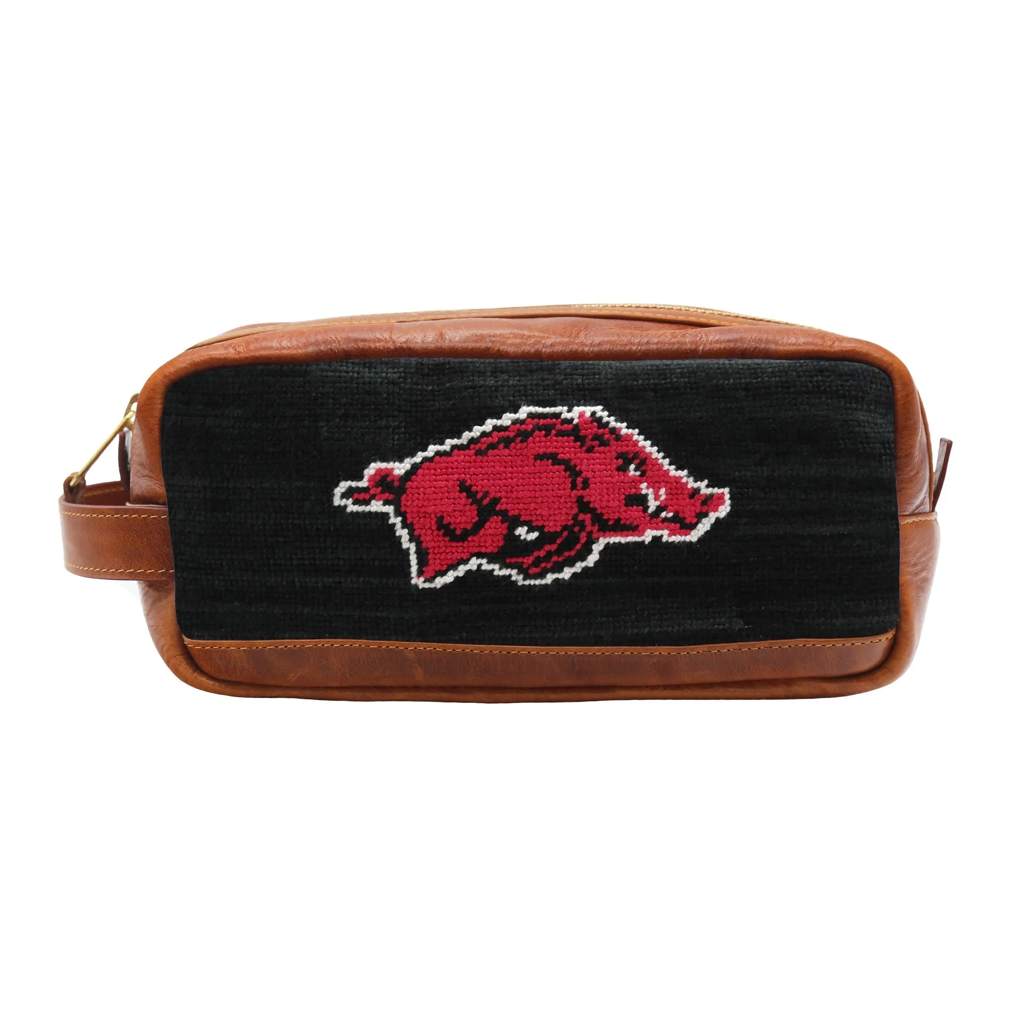 Monogrammed Arkansas Toiletry Bag (Black) sold by Smathers & Branson