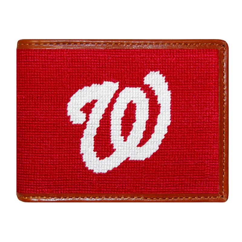 Monogrammed Washington Nationals Wallet made by Smathers & Branson