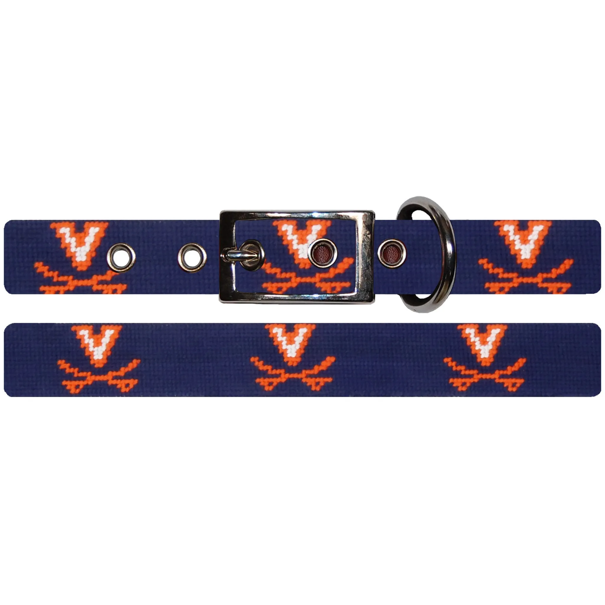 Monogrammed UVA Dog Collar (Dark Navy) sold by Smathers & Branson product image thumbnail 2