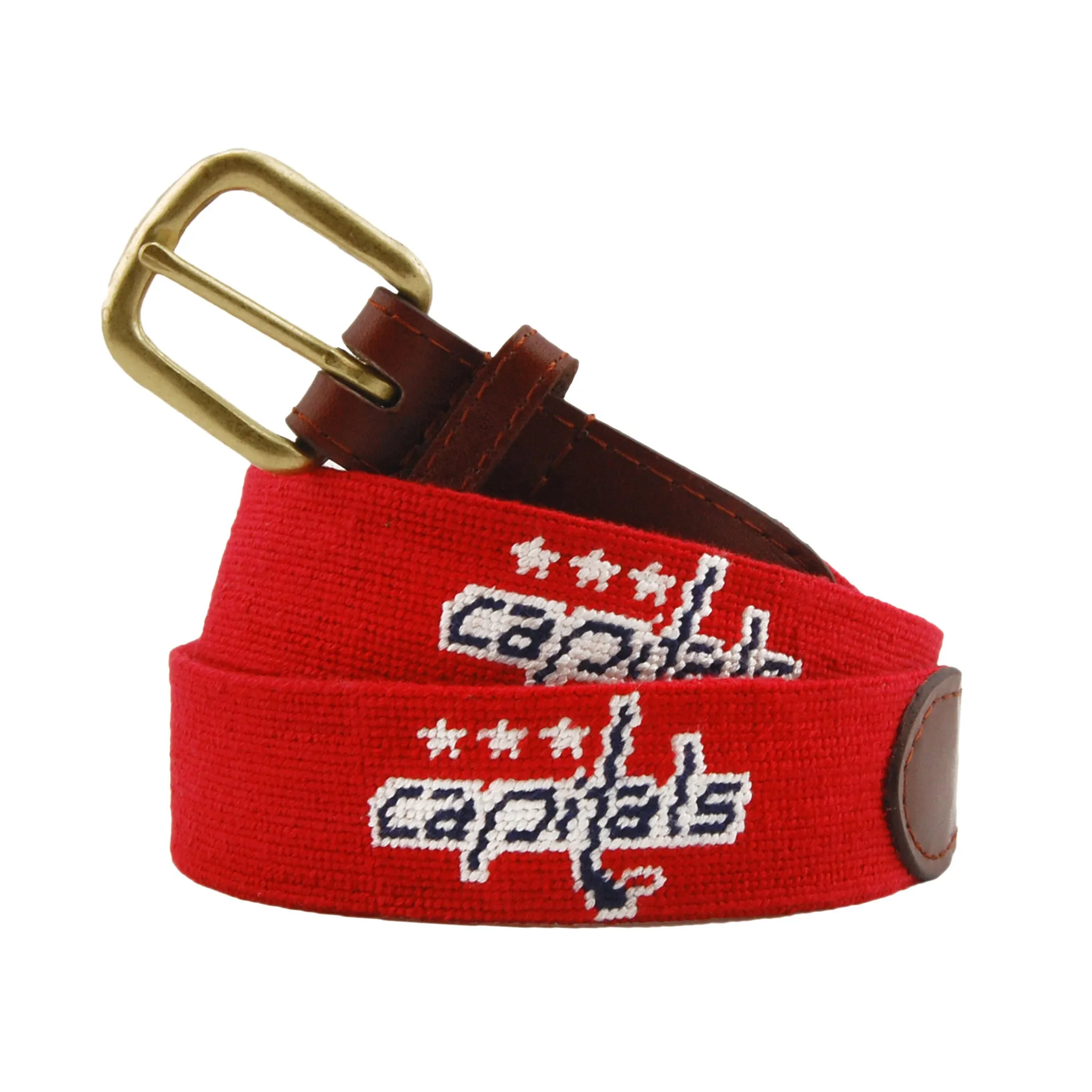 Monogrammed Washington Capitals Belt (Red) sold by Smathers & Branson