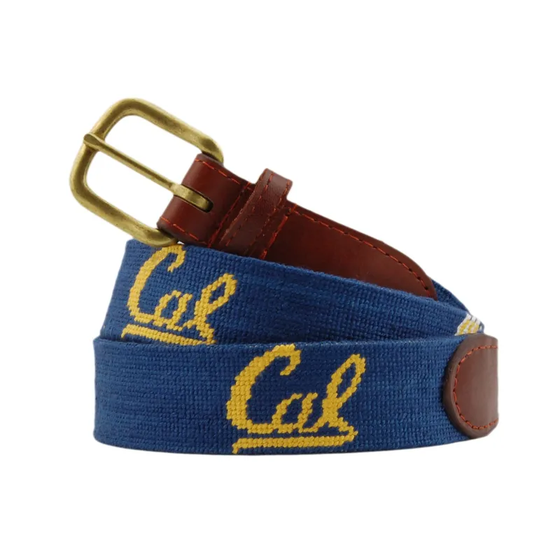 Monogrammed UC Berkeley Belt (Classic Navy) made by Smathers & Branson