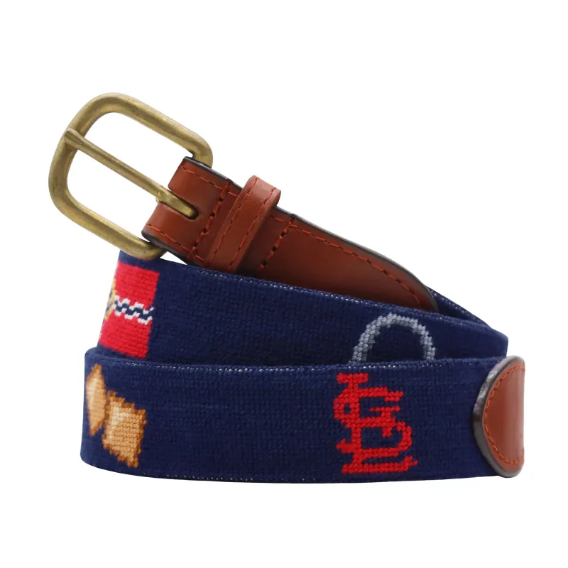 Monogrammed St Louis Cardinals Life Belt (Dark Navy) made by Smathers & Branson
