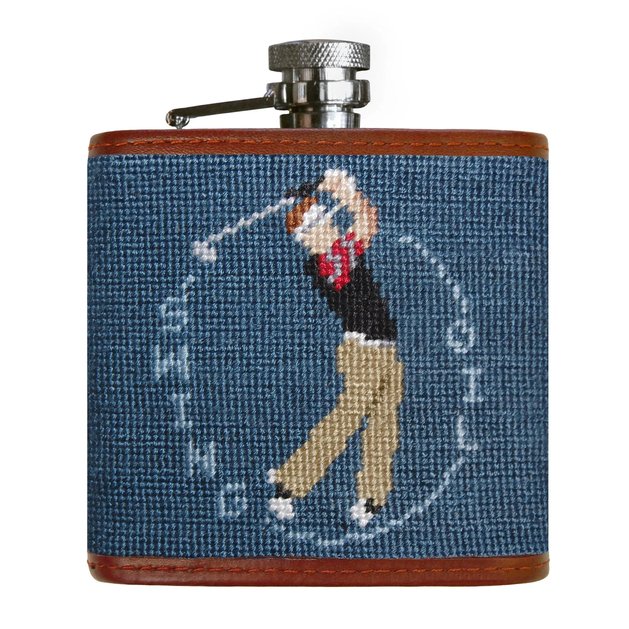 Monogrammed Swing Oil Flask (Slate) sold by Smathers & Branson