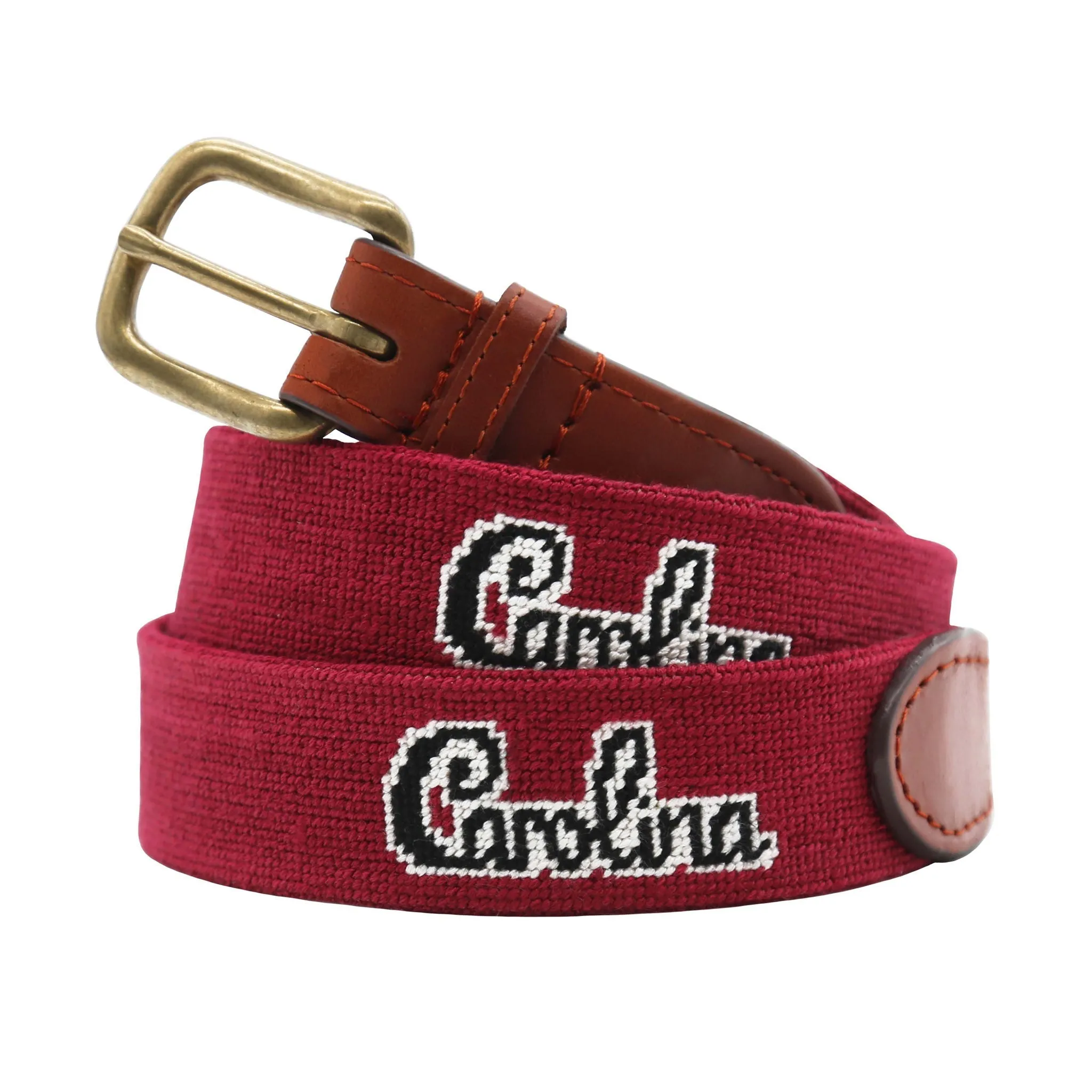 Monogrammed South Carolina Script Belt (Garnet) sold by Smathers & Branson