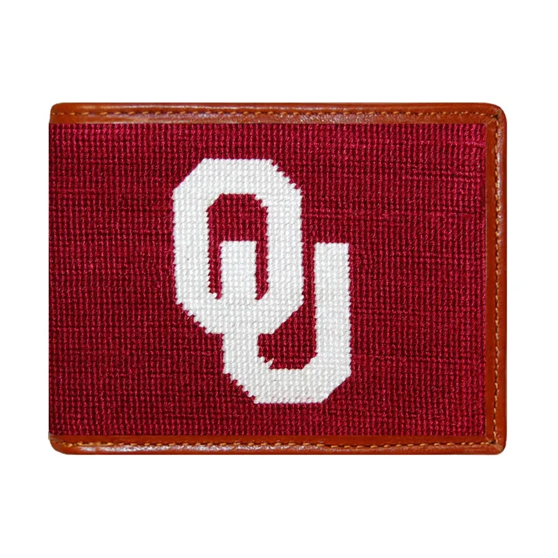 Monogrammed Oklahoma Wallet made by Smathers & Branson