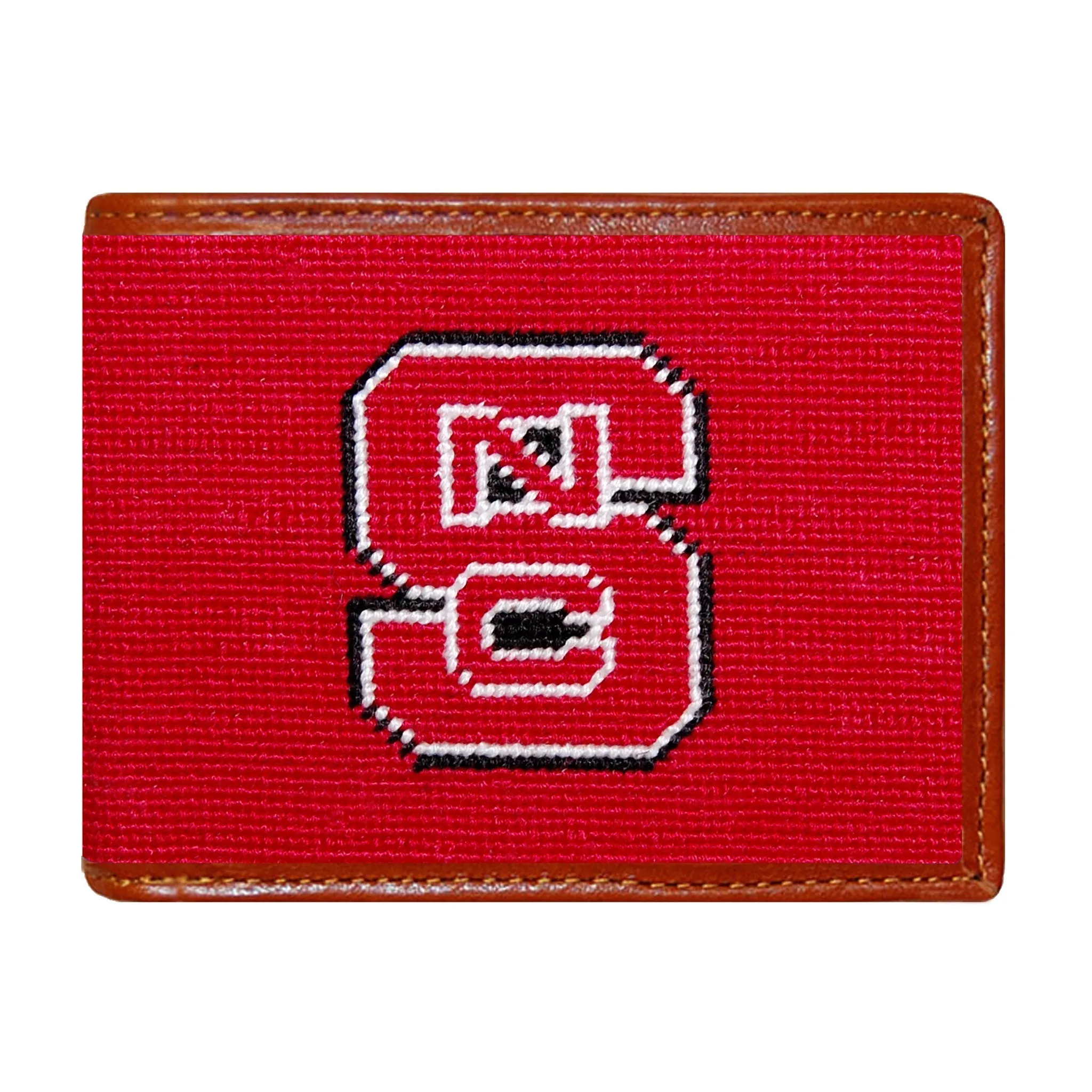 Monogrammed NC State Wallet sold by Smathers & Branson