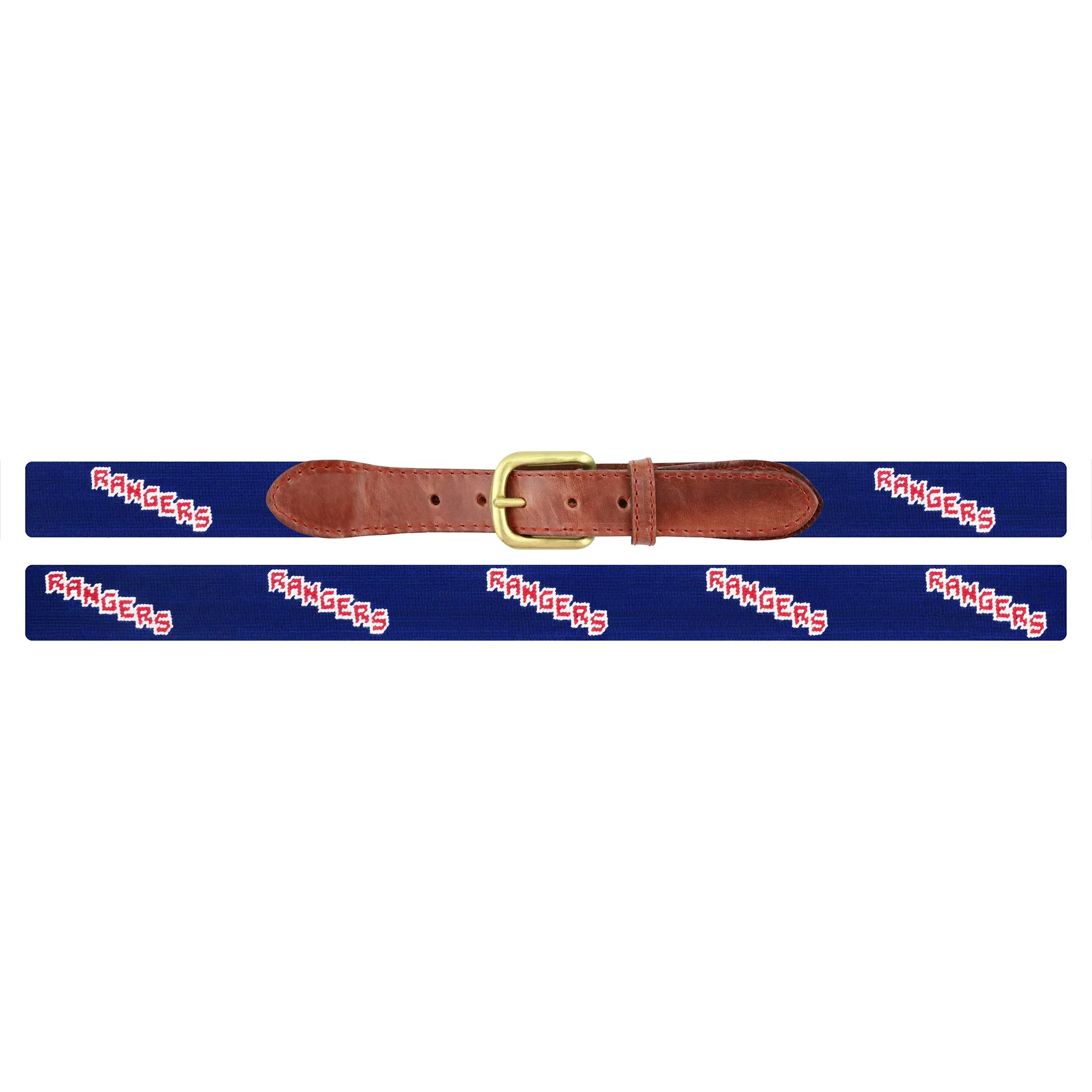 Monogrammed New York Rangers Text Belt (Dark Royal) sold by Smathers & Branson product image thumbnail 2